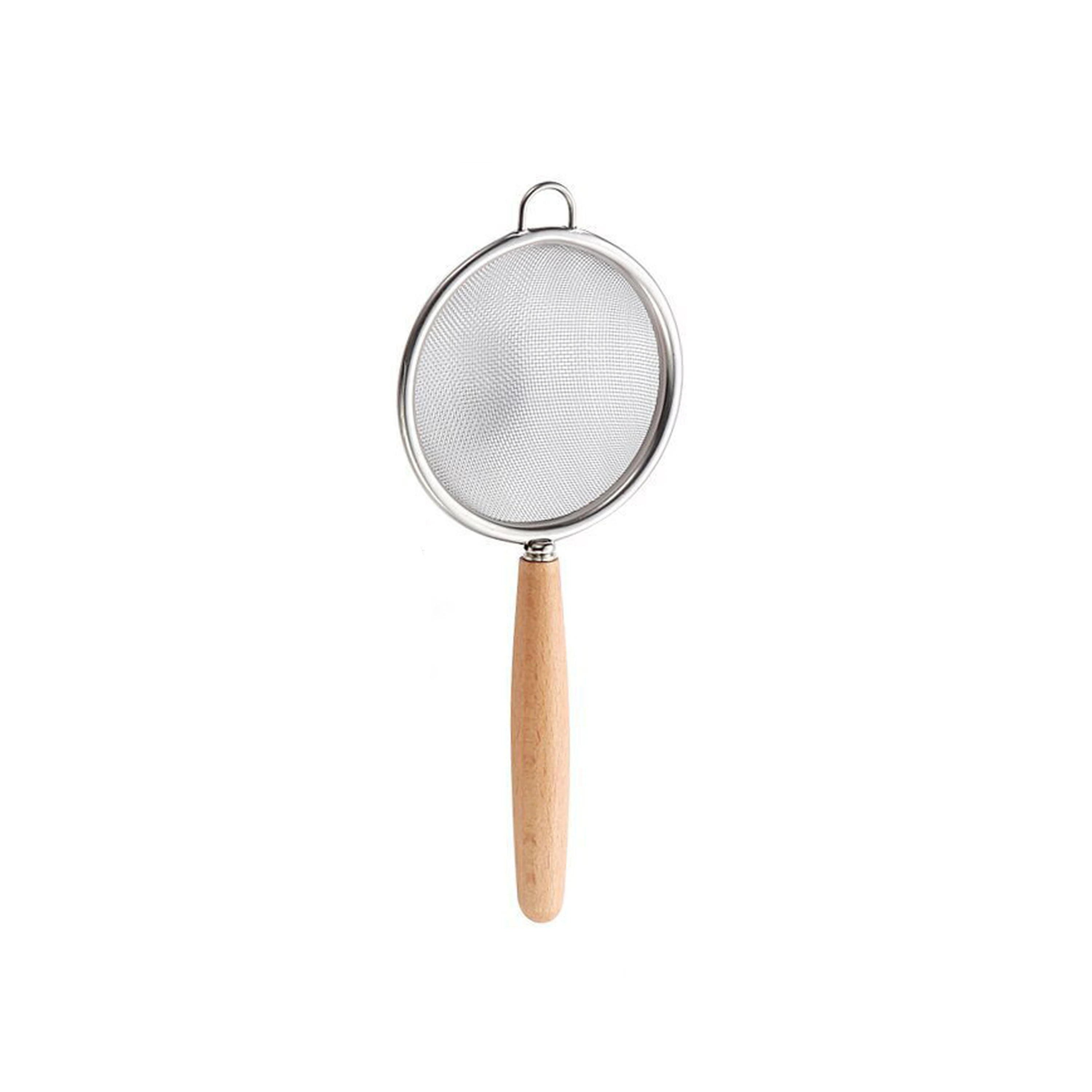 Colador de acero inoxidable 304 tamanos pequeno mediano grande para filtrar y sacar en cocina