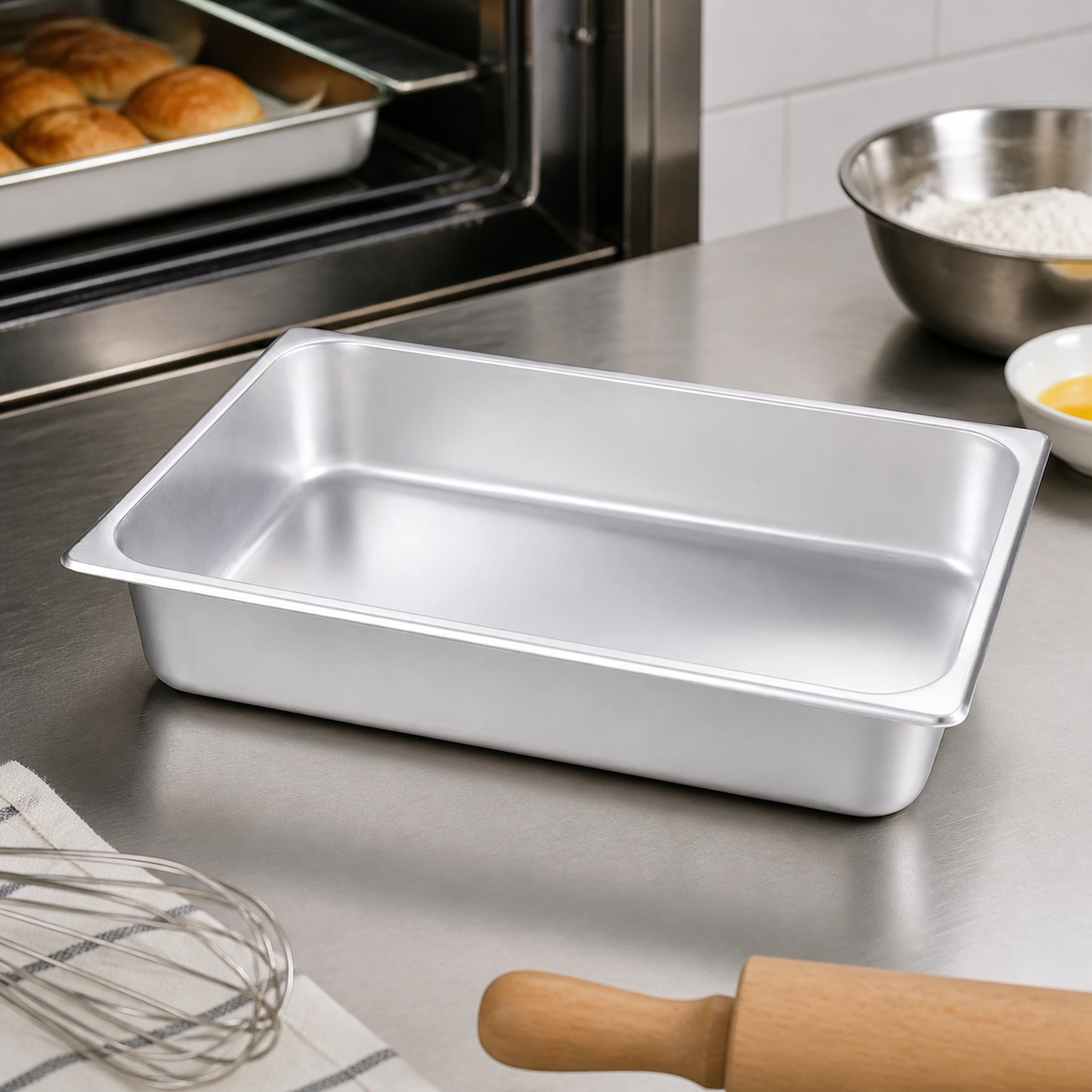 Contenedor gastronorm acero inoxidable con tapa buffet image 1
