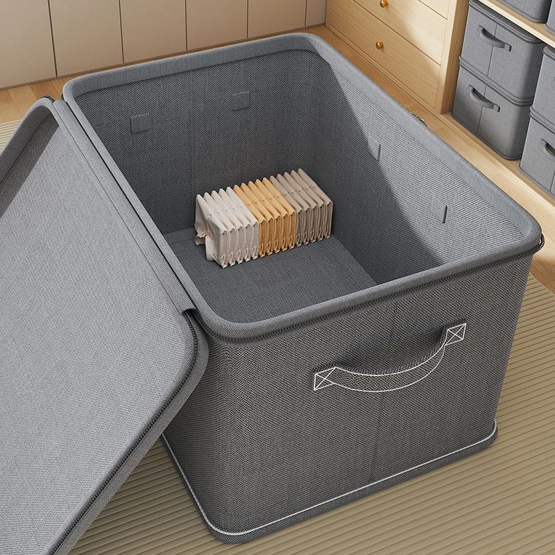 Cesta de Almacenamiento 49*37*31cm Tela No Tejida Gris image 1