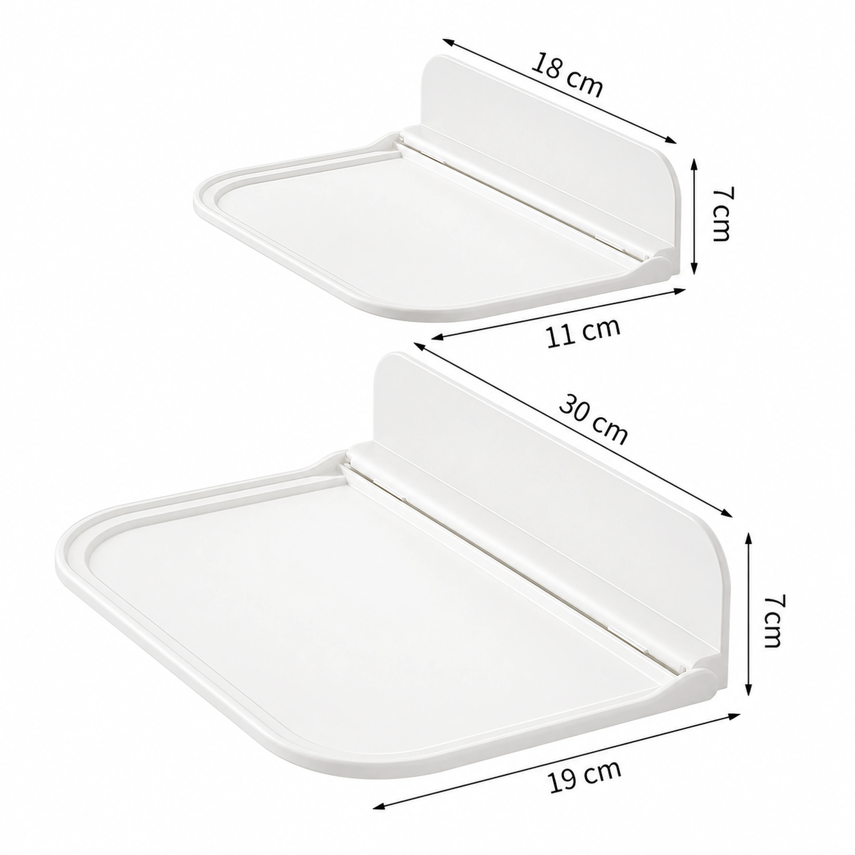 Organizador de pared plegable 30*19*7cm+18*11*7cm Plástico