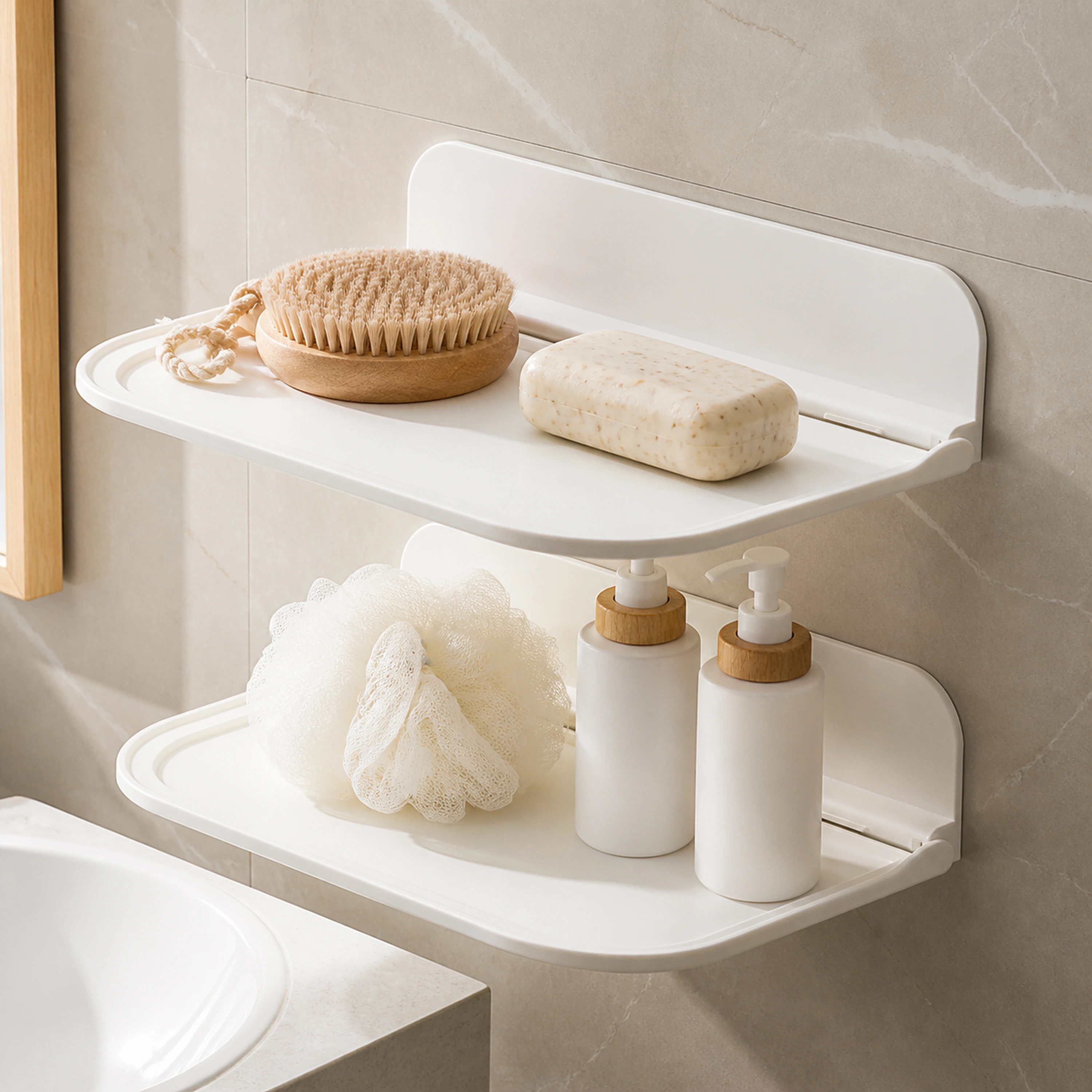 Organizador de pared plegable 30*19*7cm x2 Plástico
