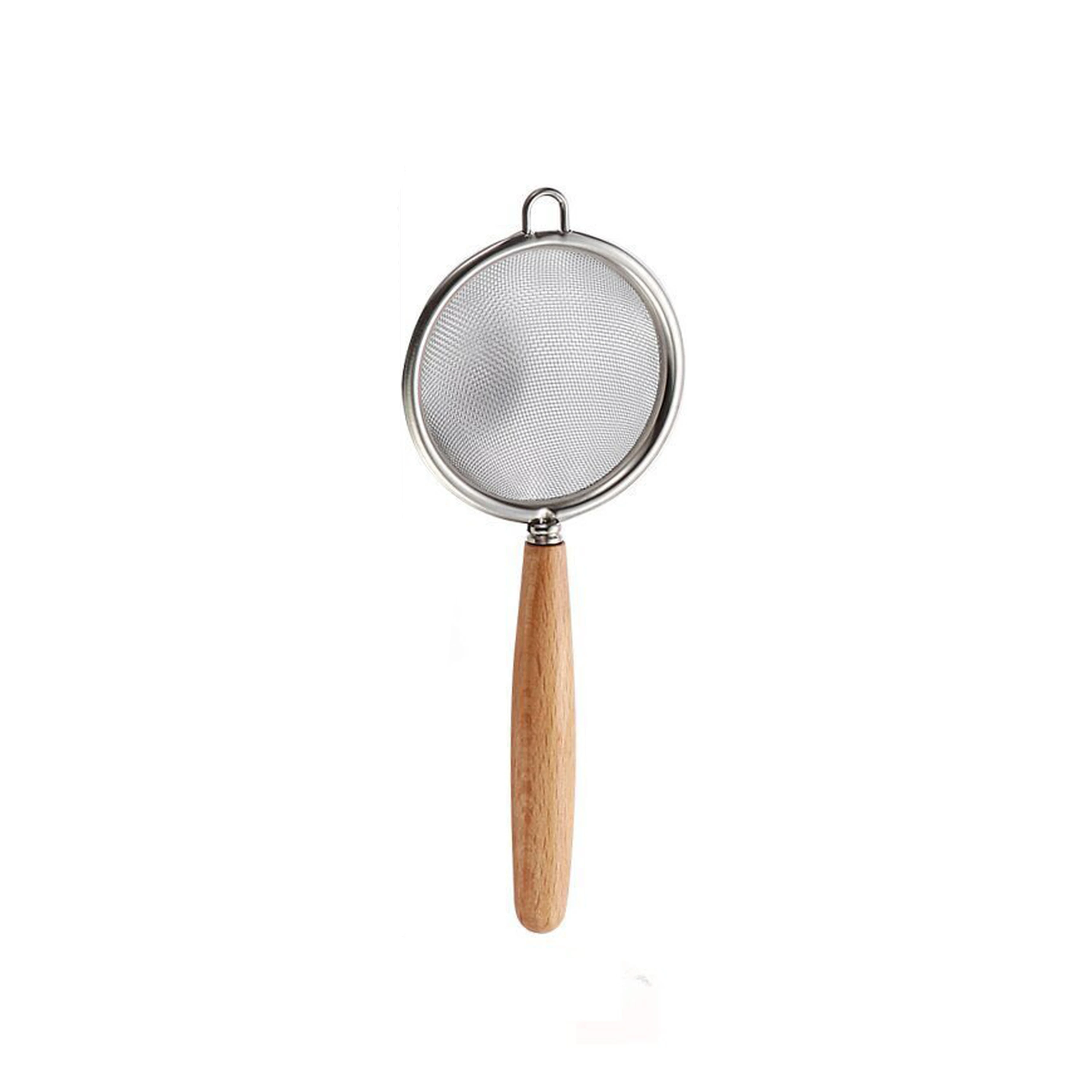 Colador de acero inoxidable 304 tamanos pequeno mediano grande para filtrar y sacar en cocina