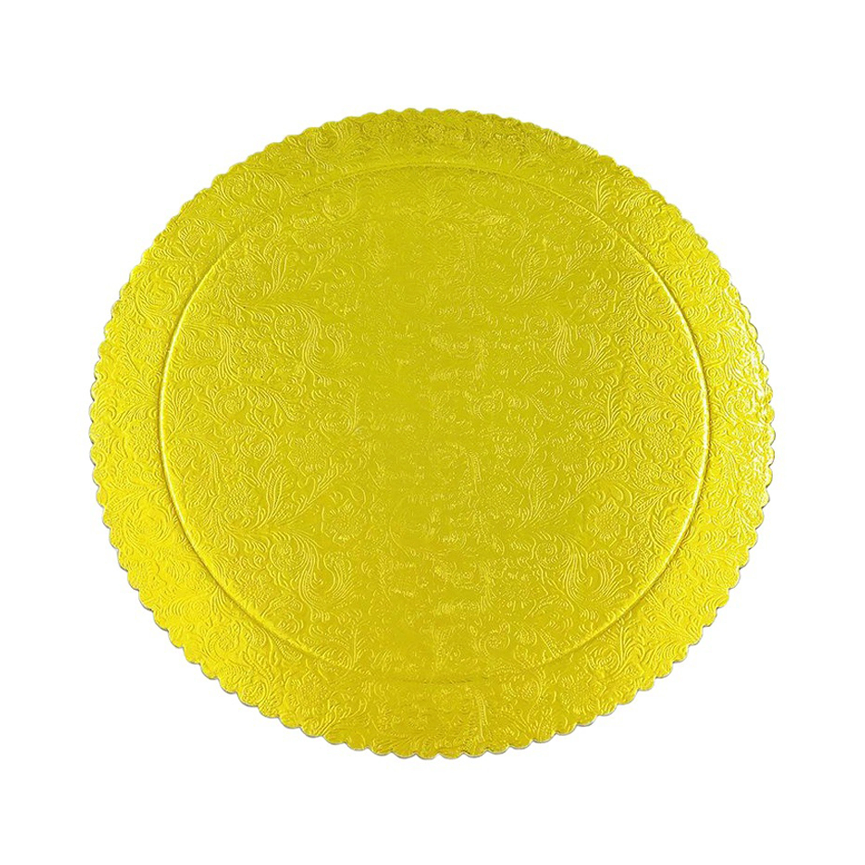 Base Redonda para Pastel Dorada de Papel 2 mm (25 uds)