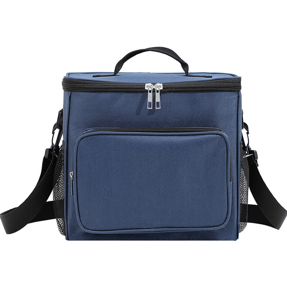 Bolso de Almacenamiento 24.5*21.5*16.5cm Poliéster + Película de Aluminio Azul Marino