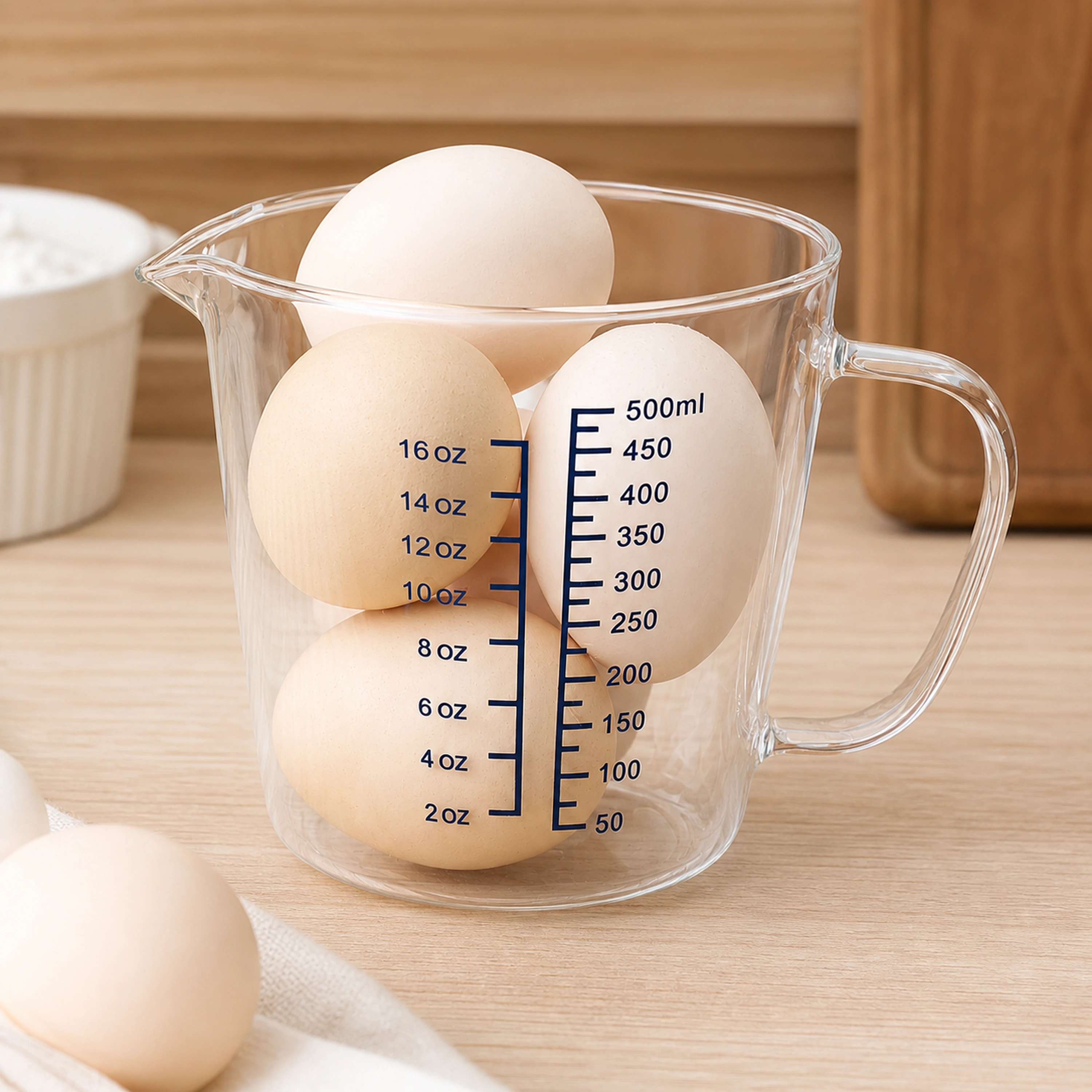 Taza Medidora para Hornear de Vidrio1000ml