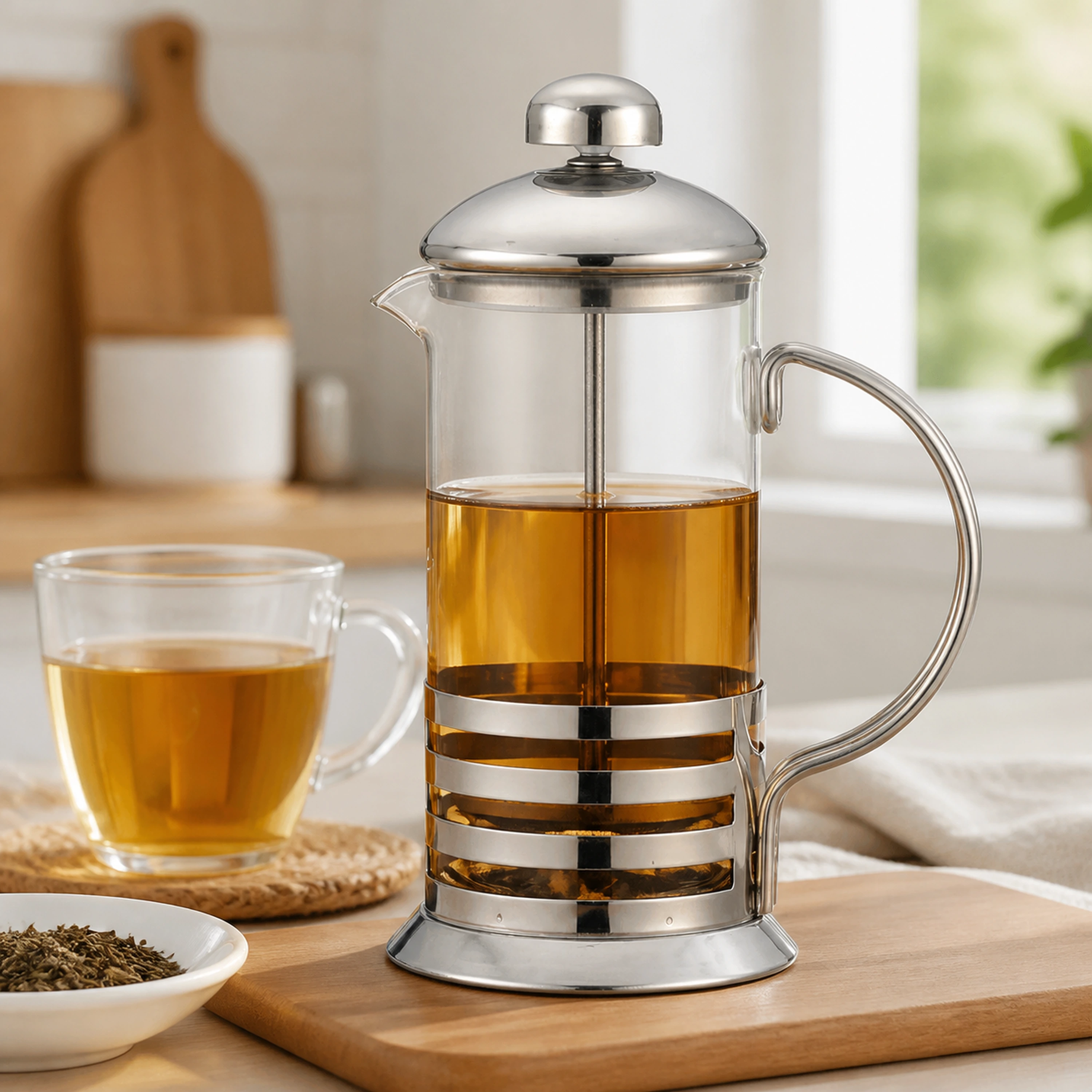 Prensa Francesa para Café de Vidrio 600ml image 1