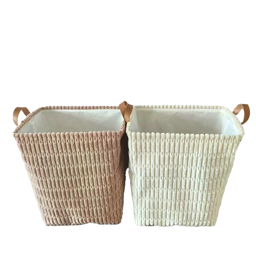 Caja de almacenamiento 30×30×30 cm de terciopelo granulado para ropa