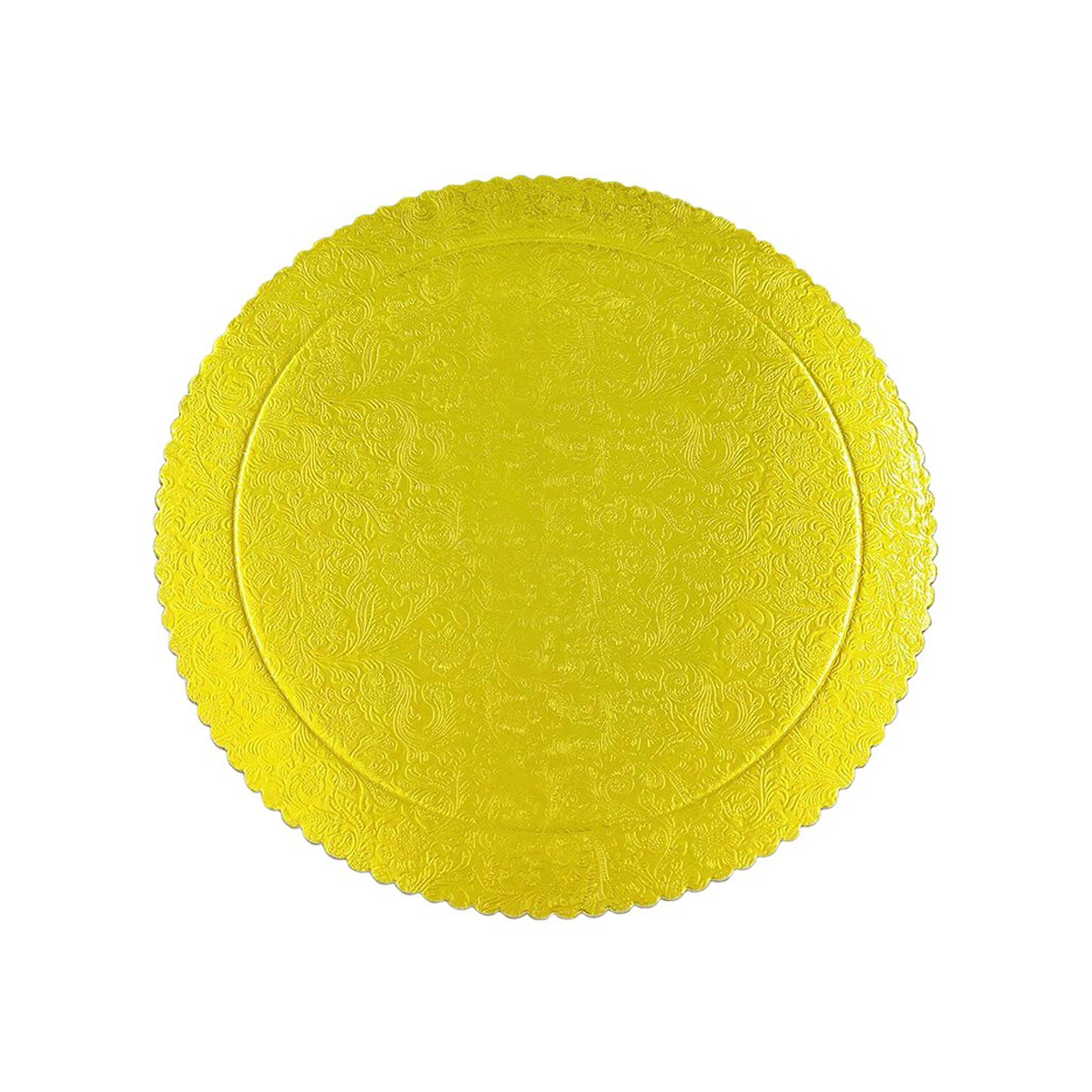 Base Redonda para Pastel Dorada de Papel 2 mm (25 uds)