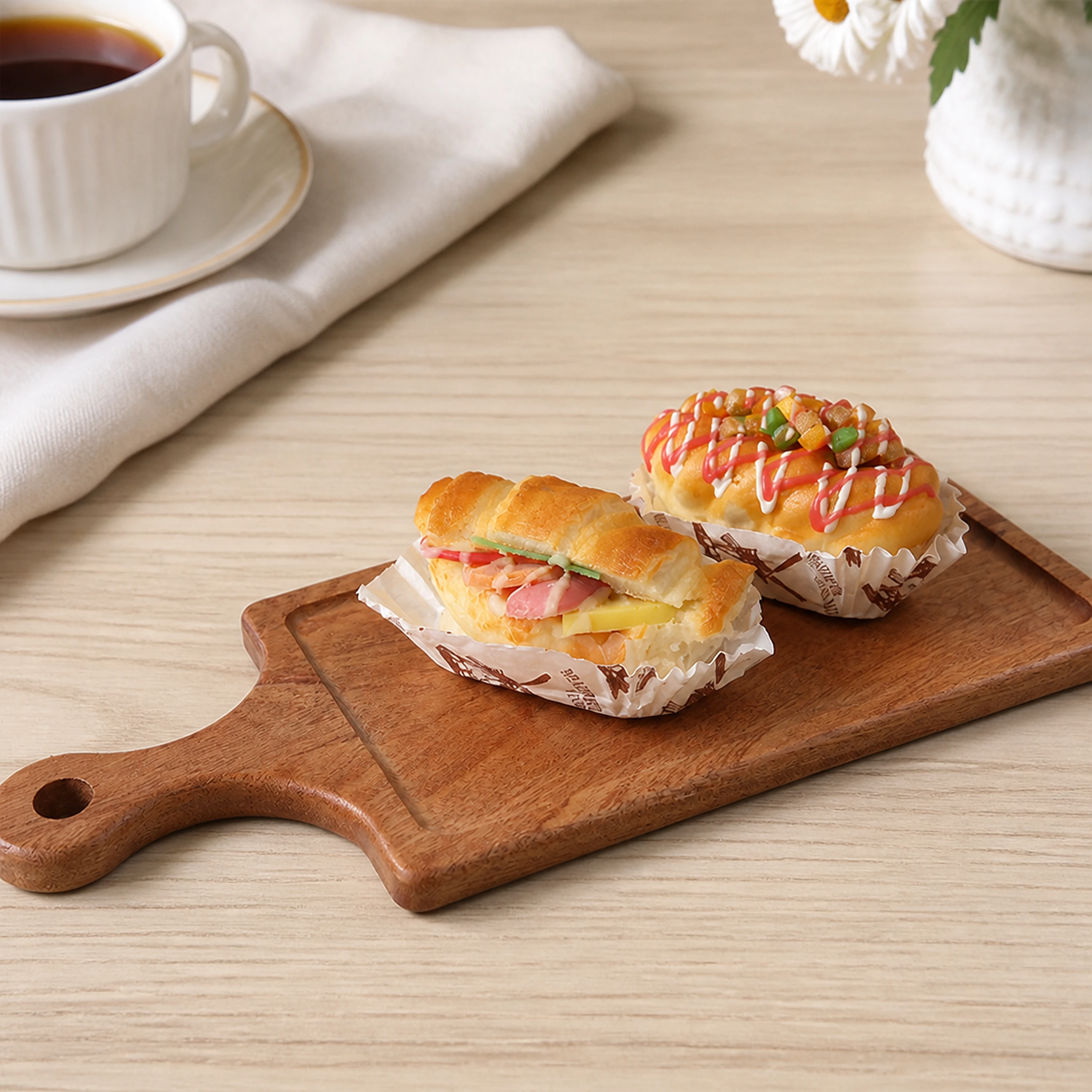 Tabla servir pizza madera acacia mango bandeja rectangular image 1