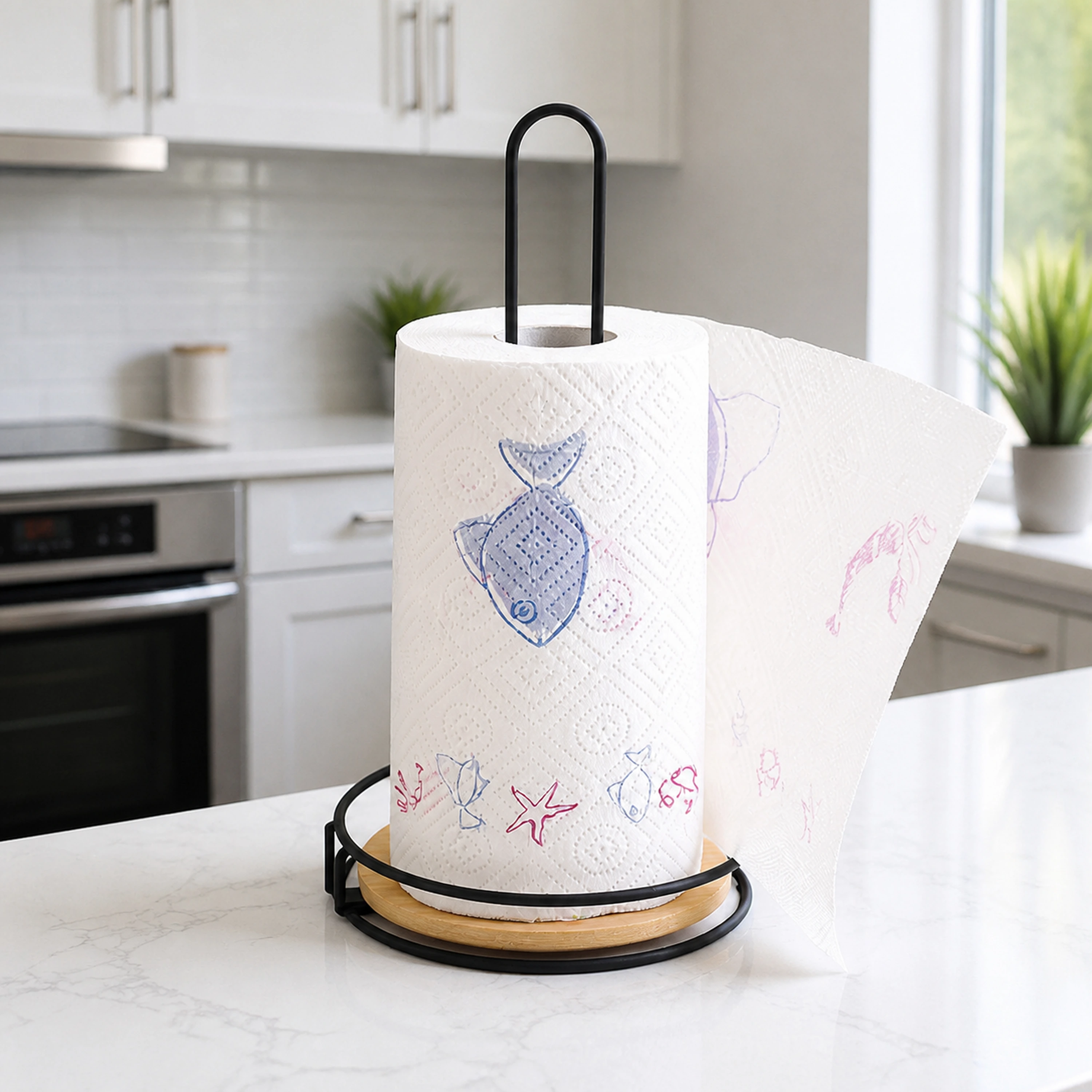 Portapapel cocina metálico vertical escritorio decorativo hierro