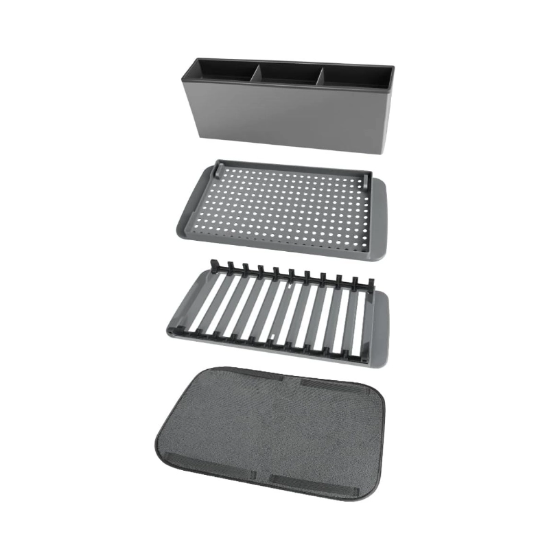 Organizador 41*33cm Cocina Plástico Gris