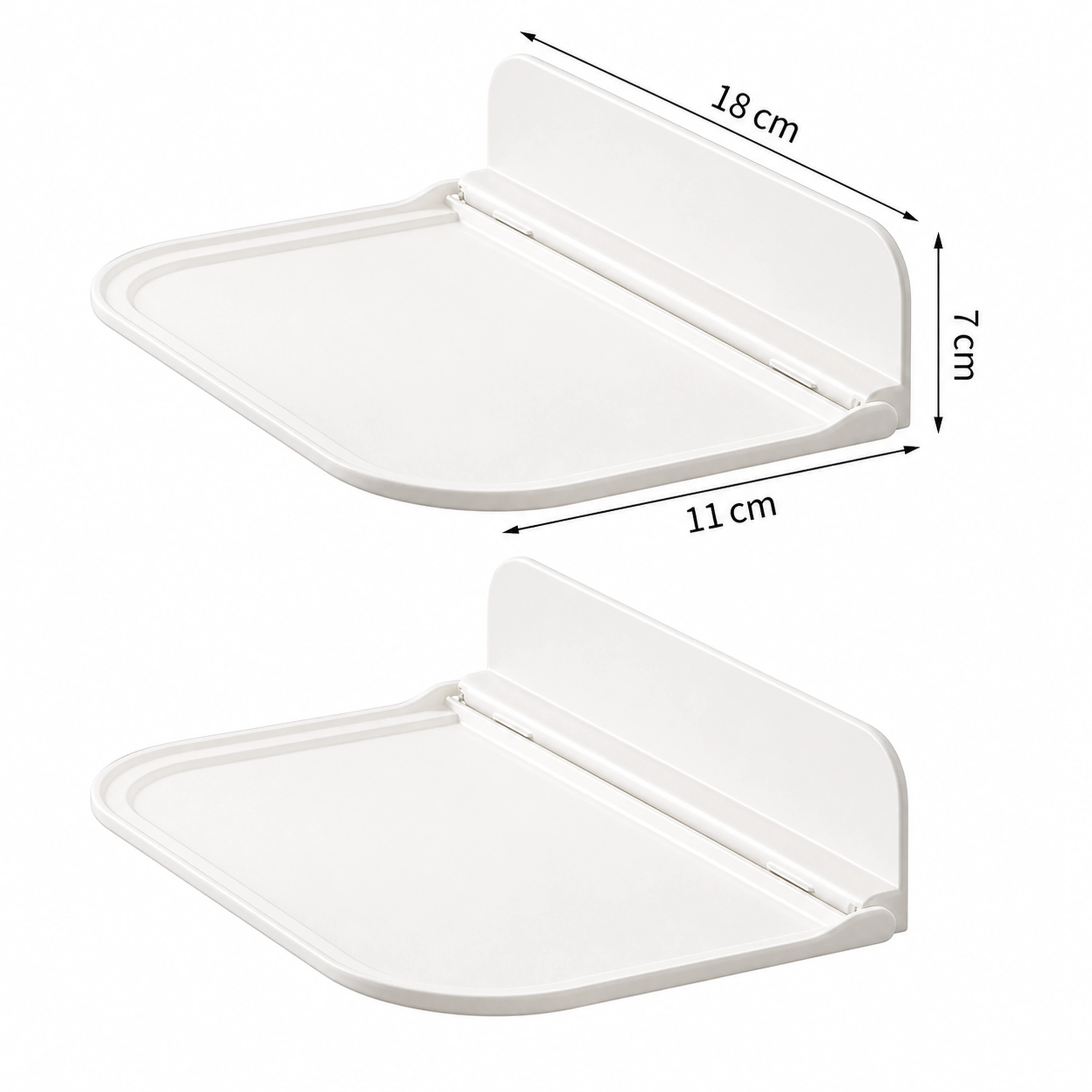 Organizador de pared plegable 18*11*7cm x2 Plástico