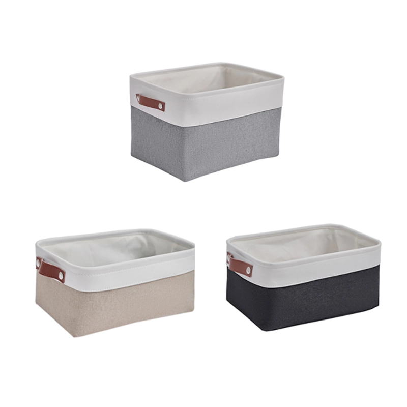 Cesta de Almacenamiento 40*30cm Tela No Tejida Blanco image 2