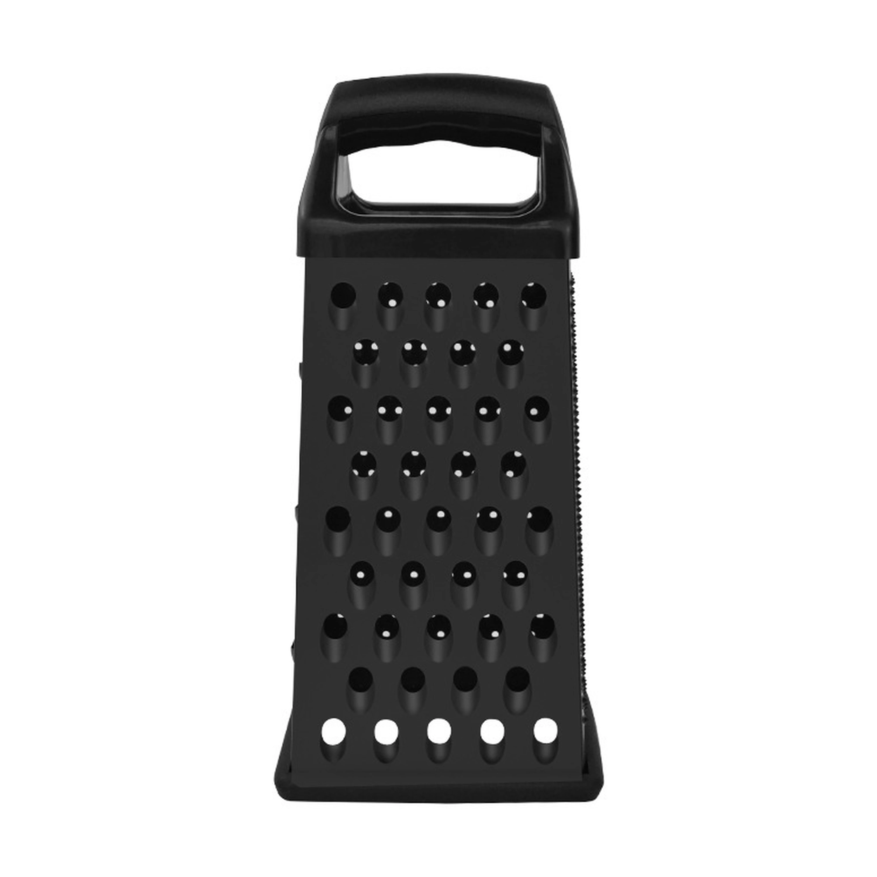 Rallador para Preparar Alimentos de Plástico y Acero Inoxidable Negro
