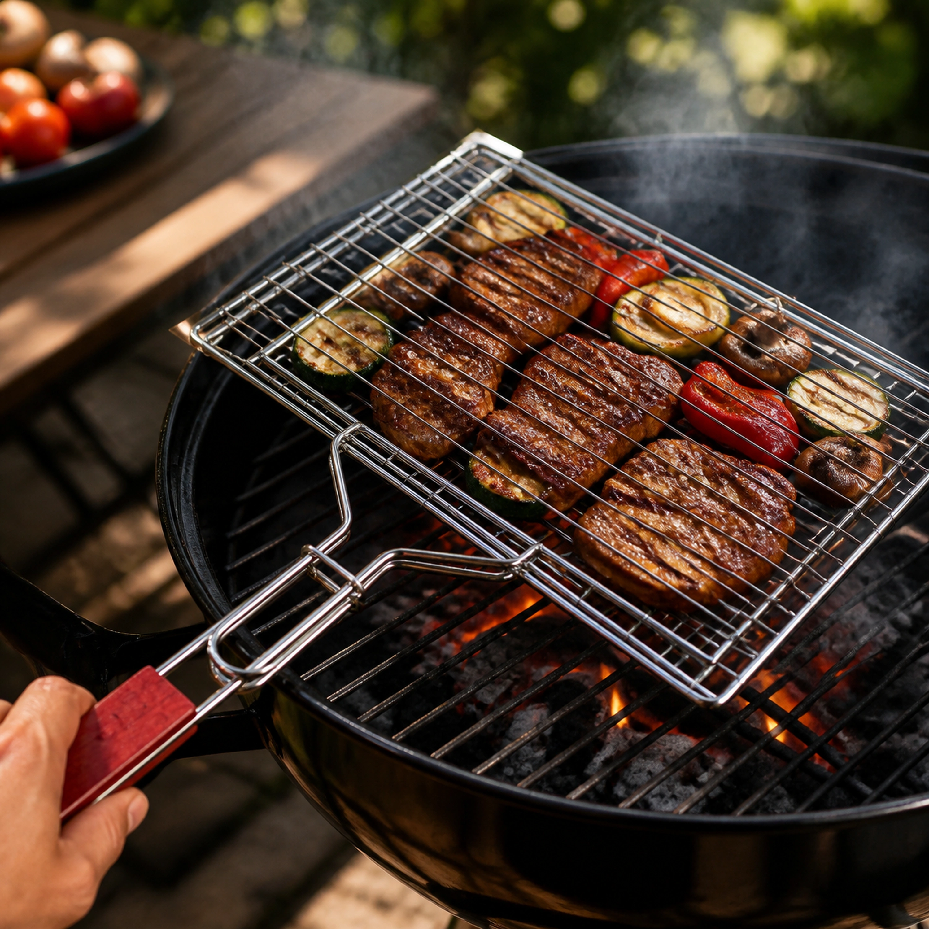 Herramientas para Parrilla para Preparar Alimentos de Hierro 28 x 22 cm