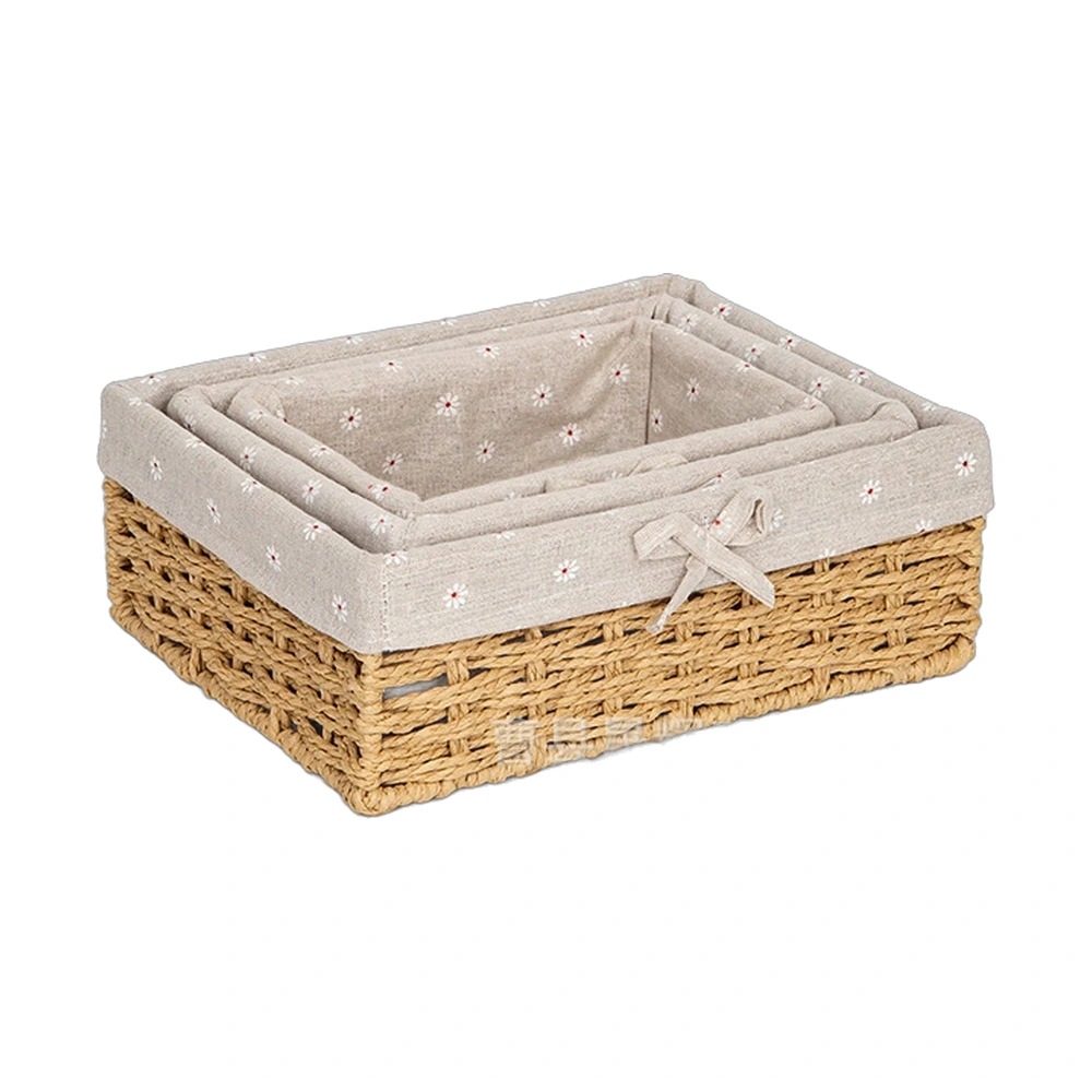 Cesta de almacenamiento set de 3 piezas de tela no tejida