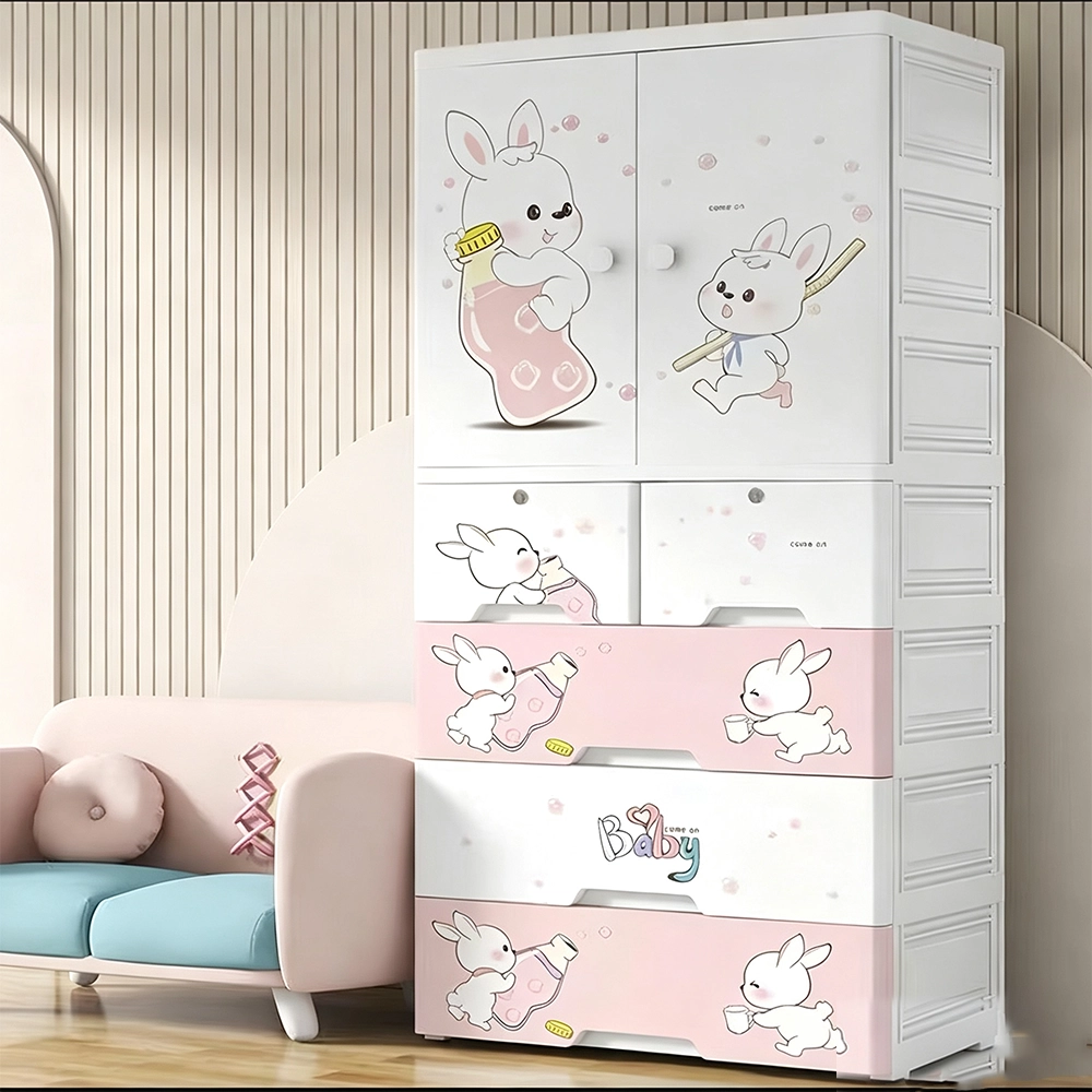 Armario Infantil 156*70*38cm Plástico Conejo Cola