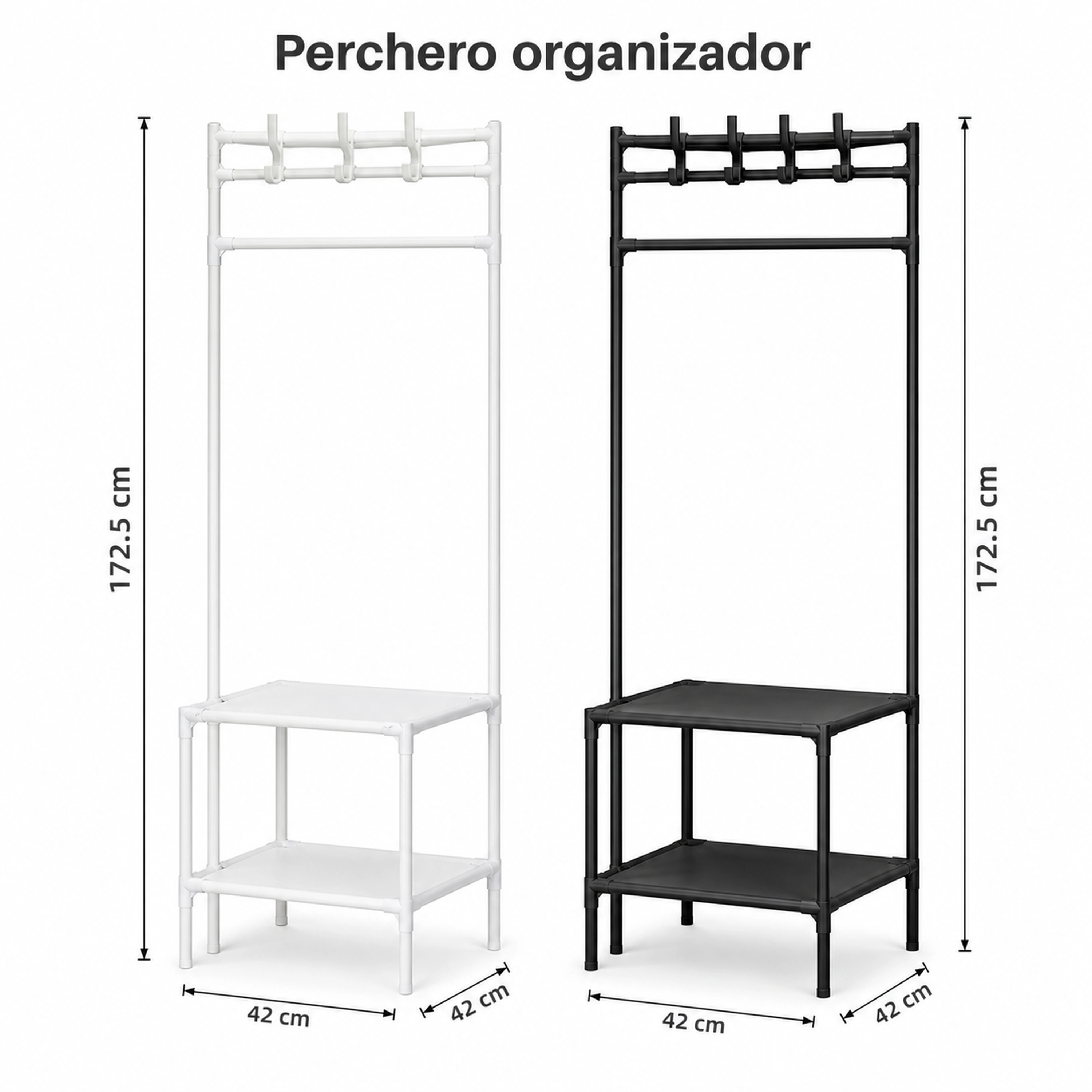 Perchero 42*42*172.5cm 2 capas Hierro Surtido image 2