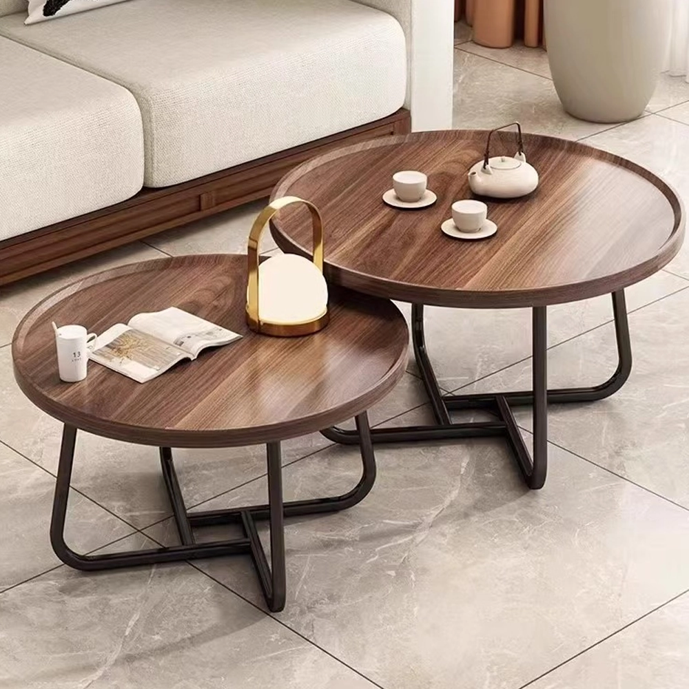 Mesa de Centro Set de 2 Piezas Madera Surtido