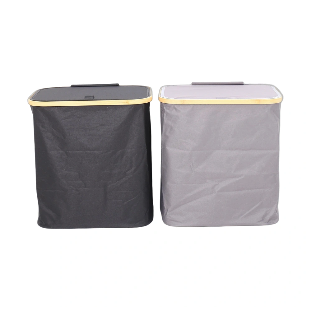 Cesto de ropa sucia con tapa 44×33×48 cm de tela no tejida para baño