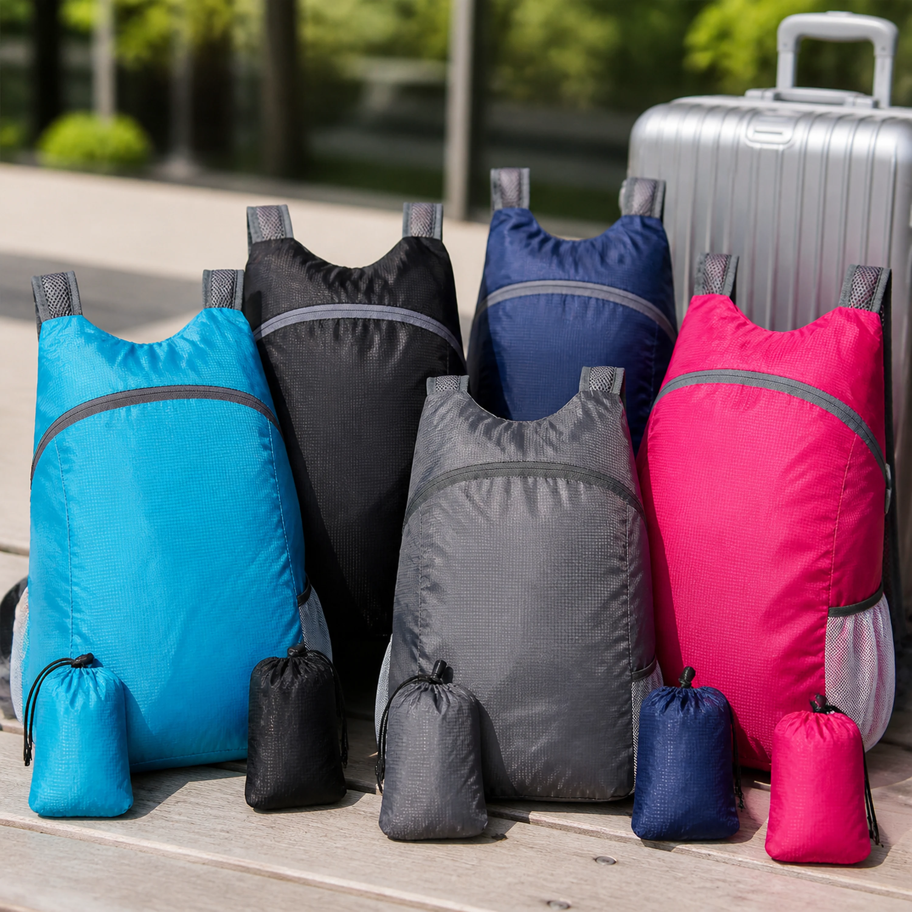 Mochila 30*11*41cm de Nylon Surtido