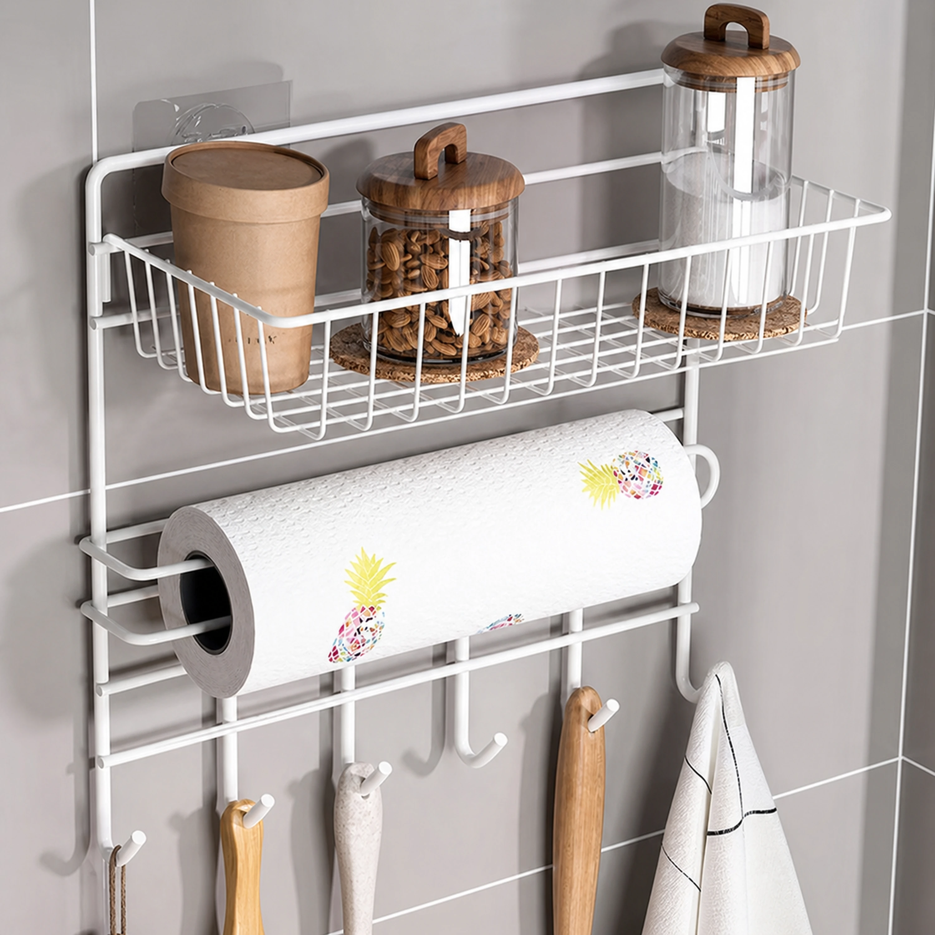 Organizador de Cocina de Hierro 30 x 14 x 29 cm image 1