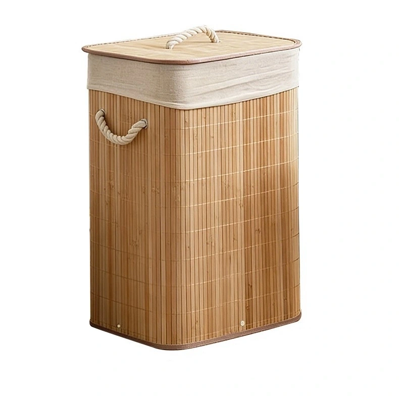 Cesto de ropa sucia 41×31×50 cm de poliéster para baño