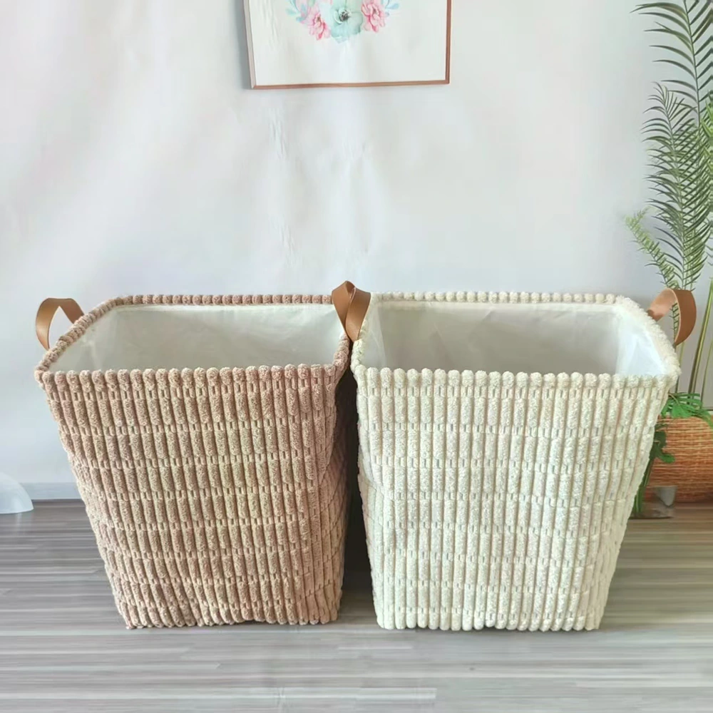 Caja de almacenamiento 30×30×30 cm de terciopelo granulado para ropa