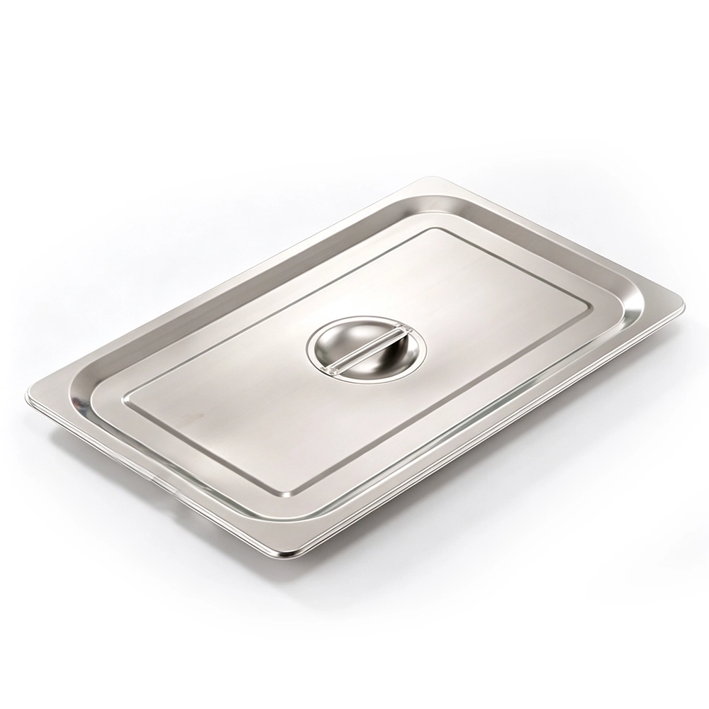 Tapa para Bandeja Rectangular Comercial de Cocina de Acero Inoxidable 35.3 x 32.5 cm