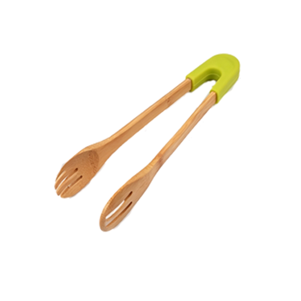 Pinza de Bambú para Alimentos y Barbacoa Anti-quemaduras