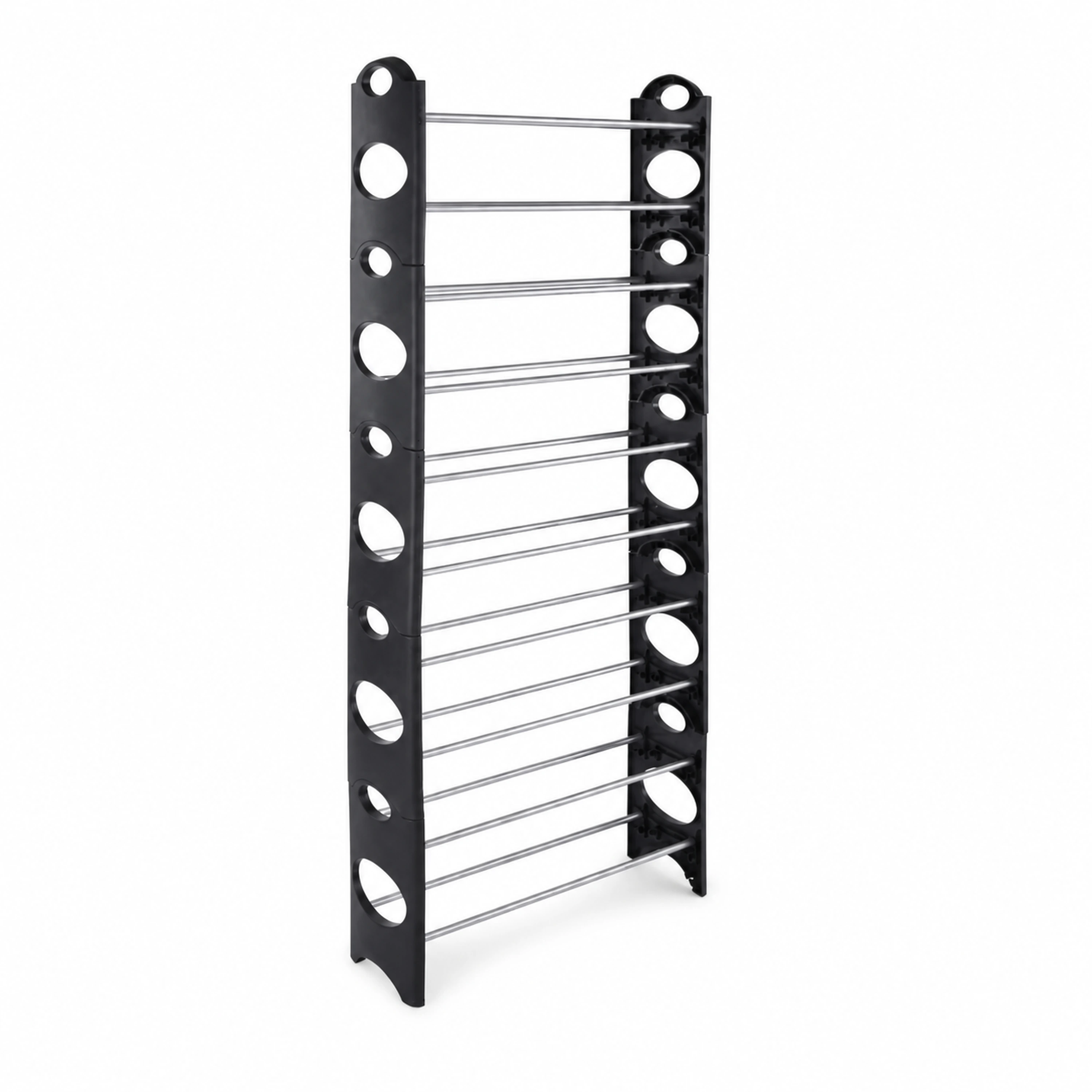 Organizador de zapatos 59.5*18.5*154cm Metal+Plástico Negro image 2