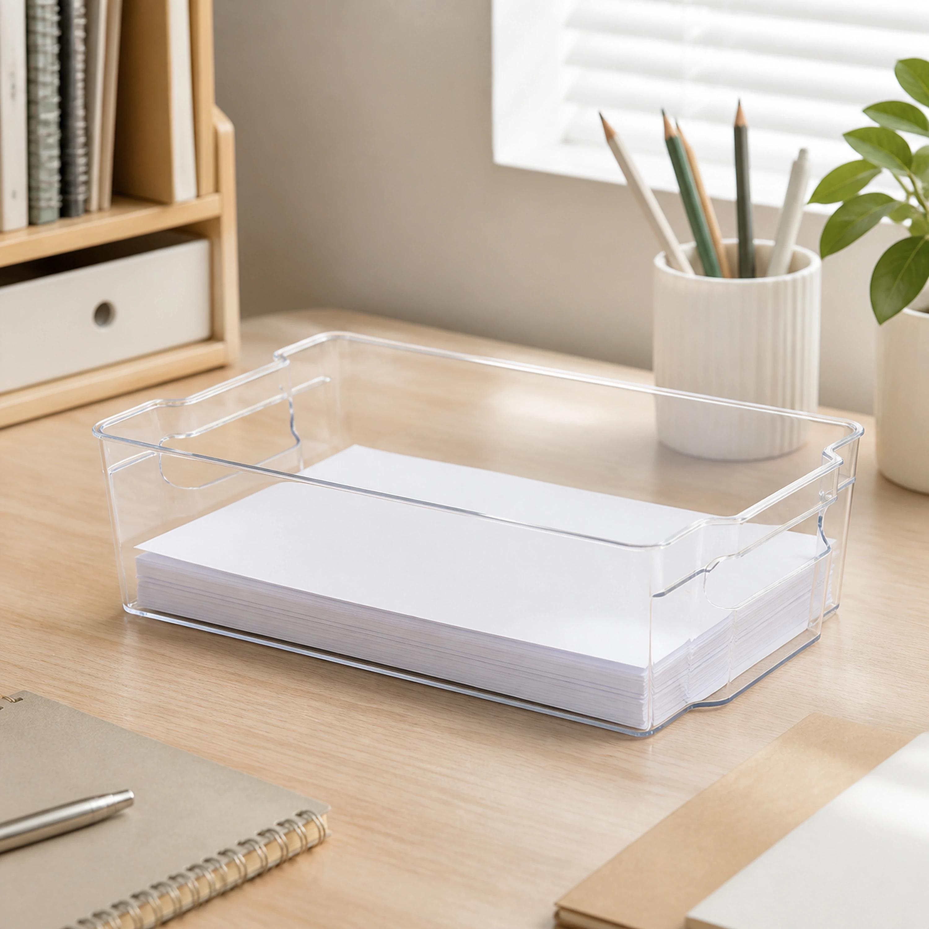Caja organizadora 9.5*38*21cm PET Transparente image 1