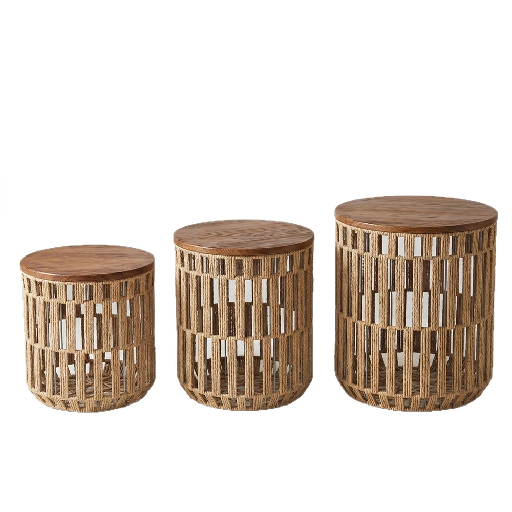 Mesa de Centro Set de 3 Piezas Madera