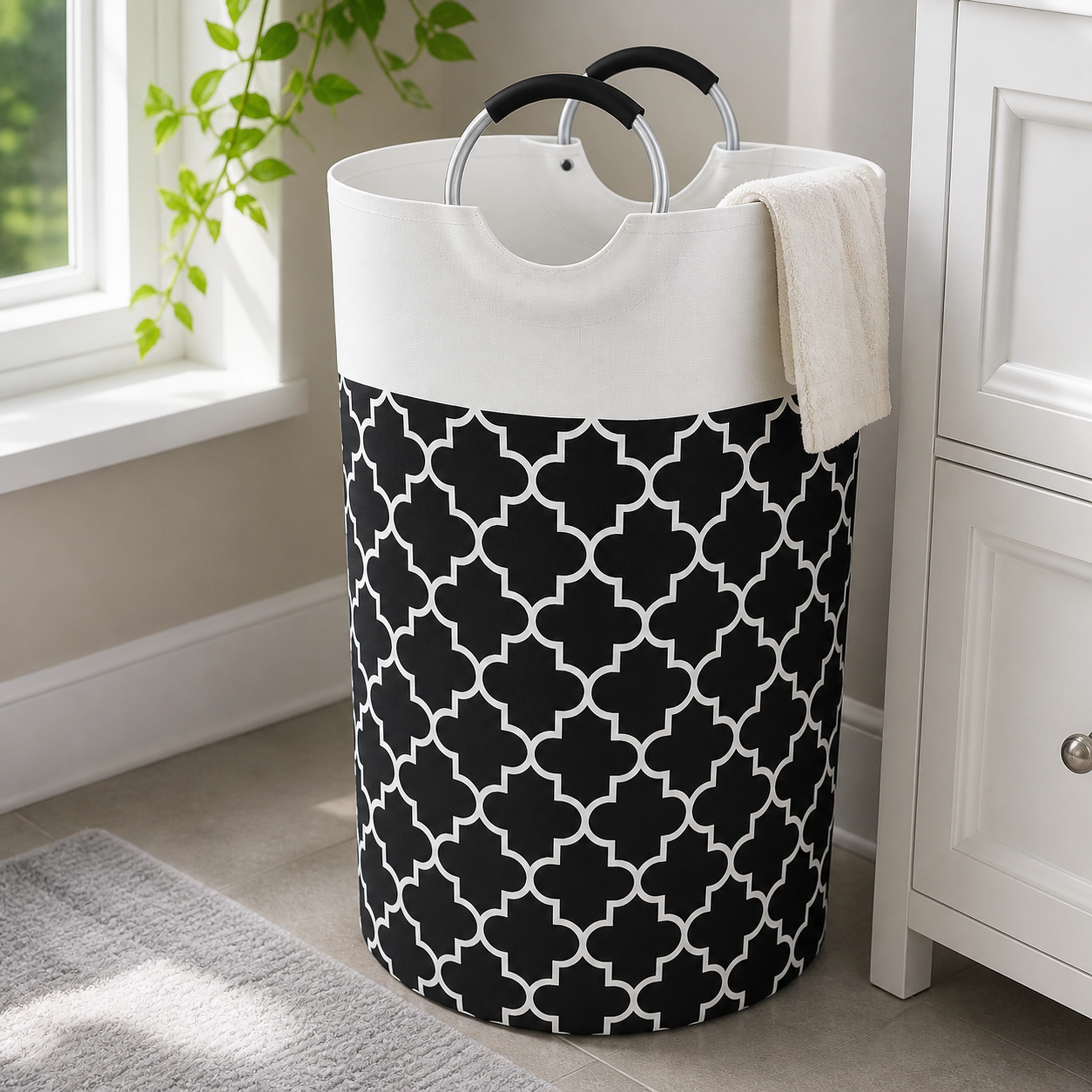 Canasta de ropa sucia 38*75cm Algodón y lino