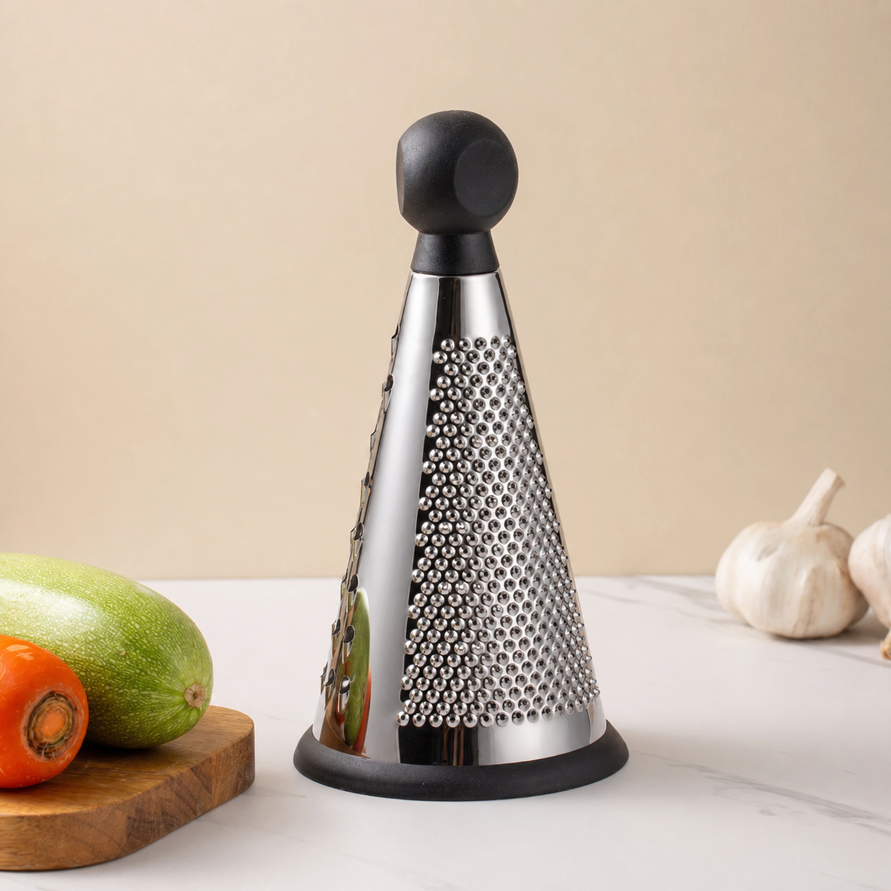 Cortador de Verduras y Rallador Vertical para Preparar Alimentos de Plástico y Acero Inoxidable