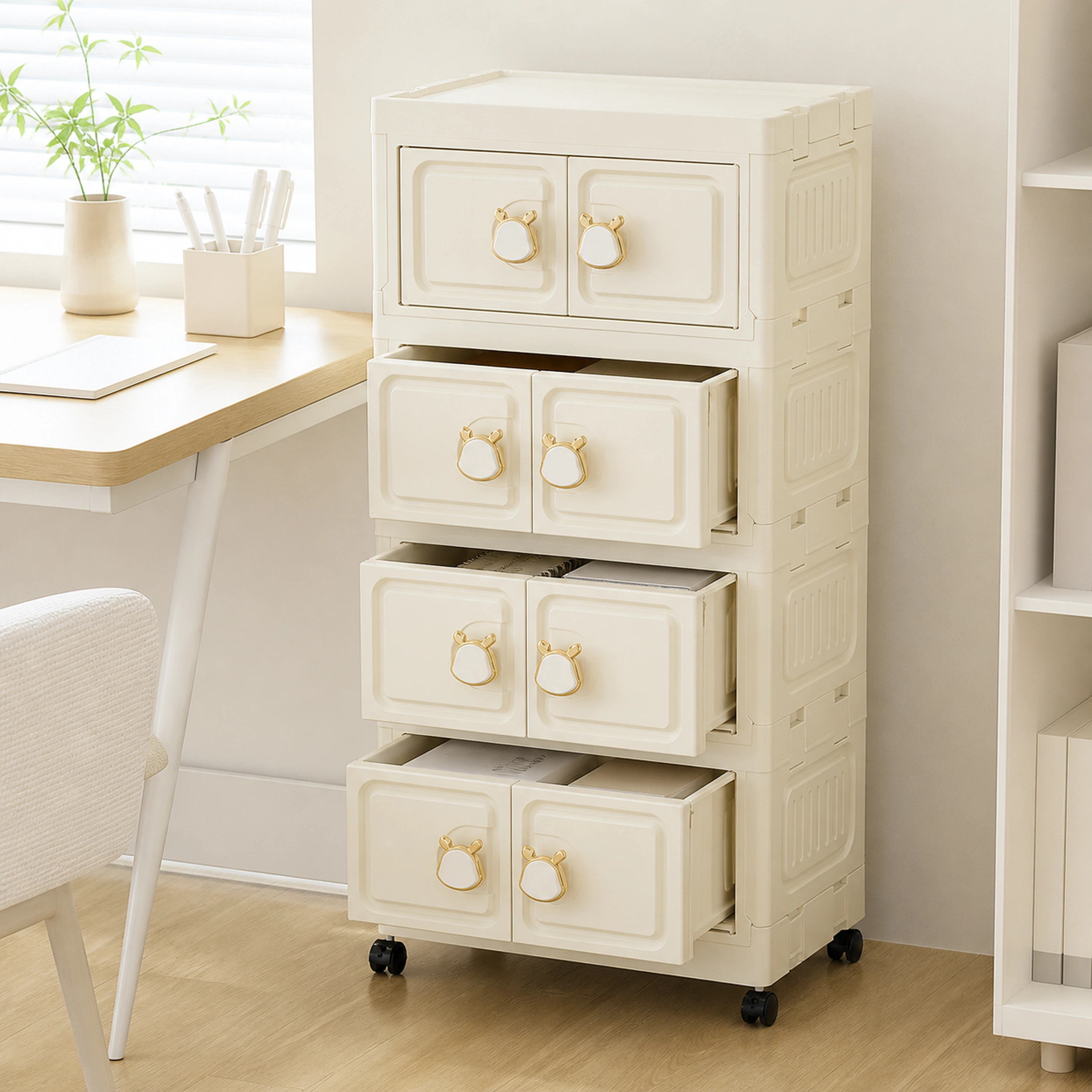 Armario de almacenamiento 91.5*55*25cm Plástico Blanco