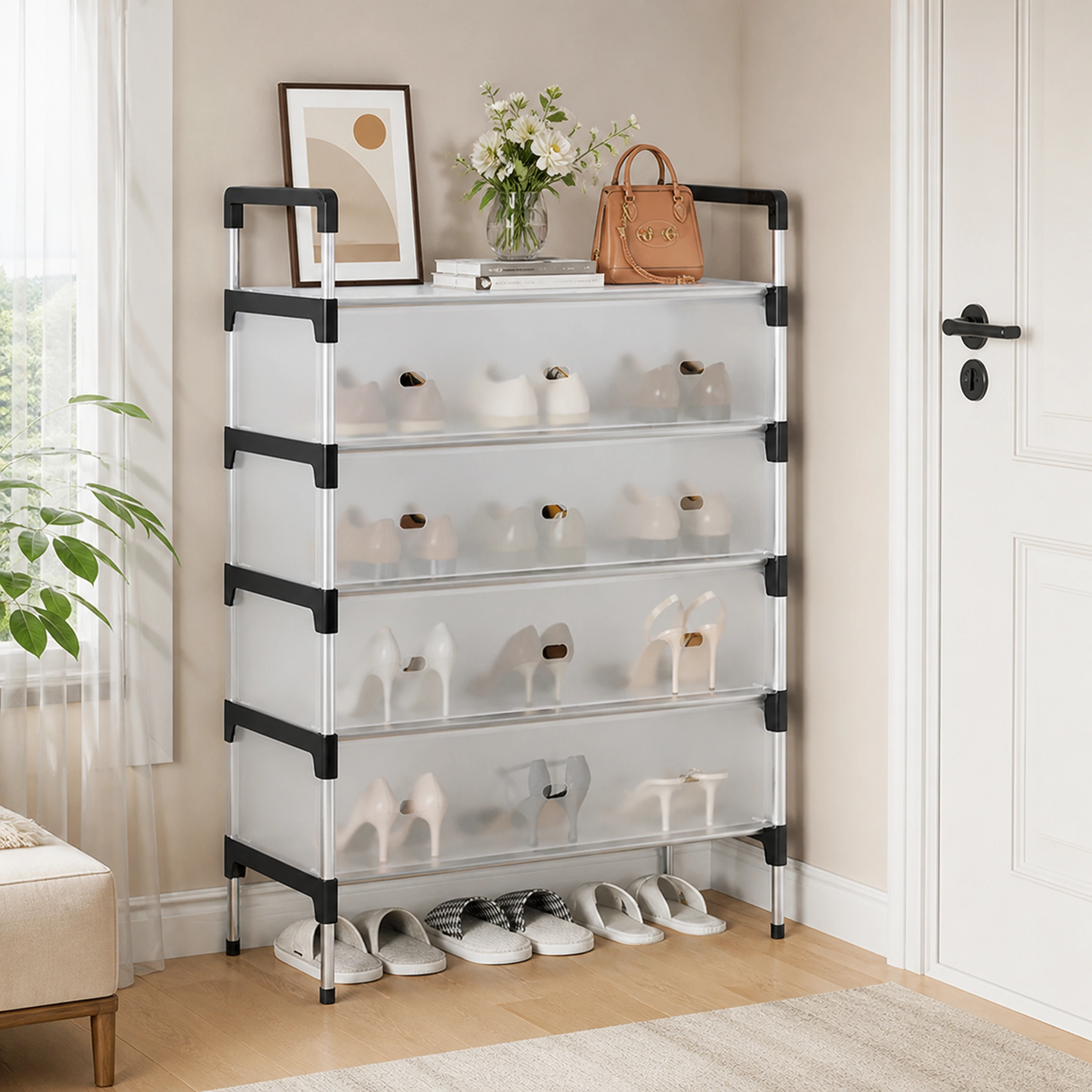 Organizador de zapatos 60*29*94cm Metal+Plástico image 1