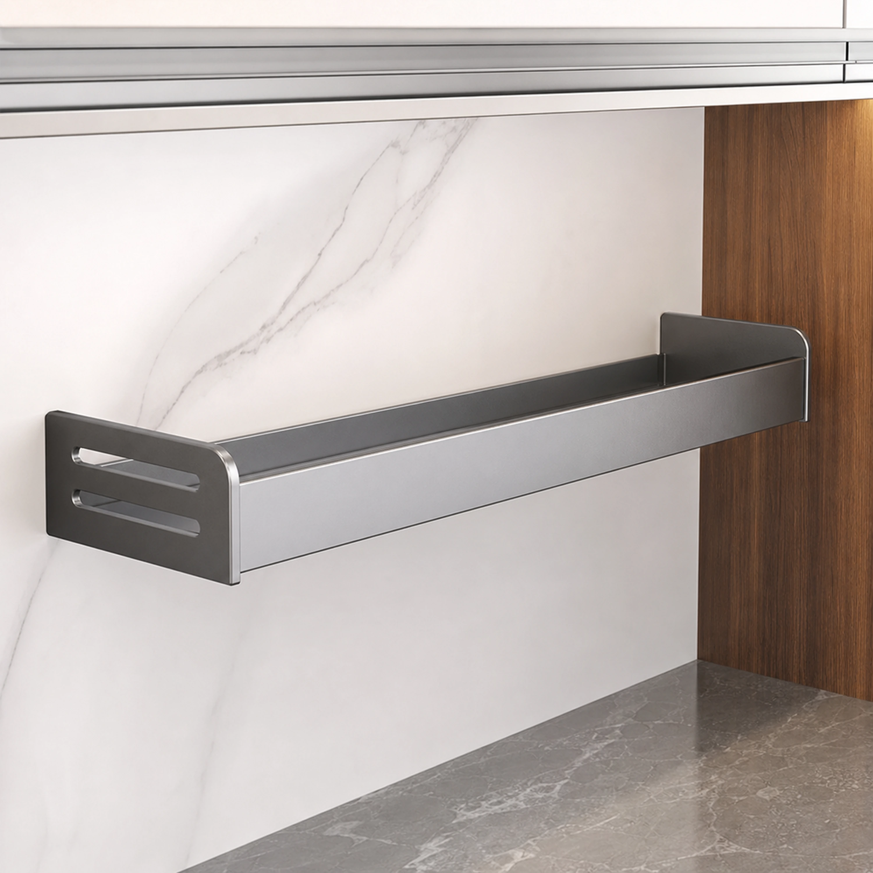 Organizador de Cocina de Aluminio Gris Mate image 1