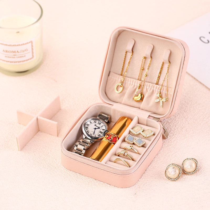 Caja de Joyería 9.7*9.7*5cm Cuero PU Surtido