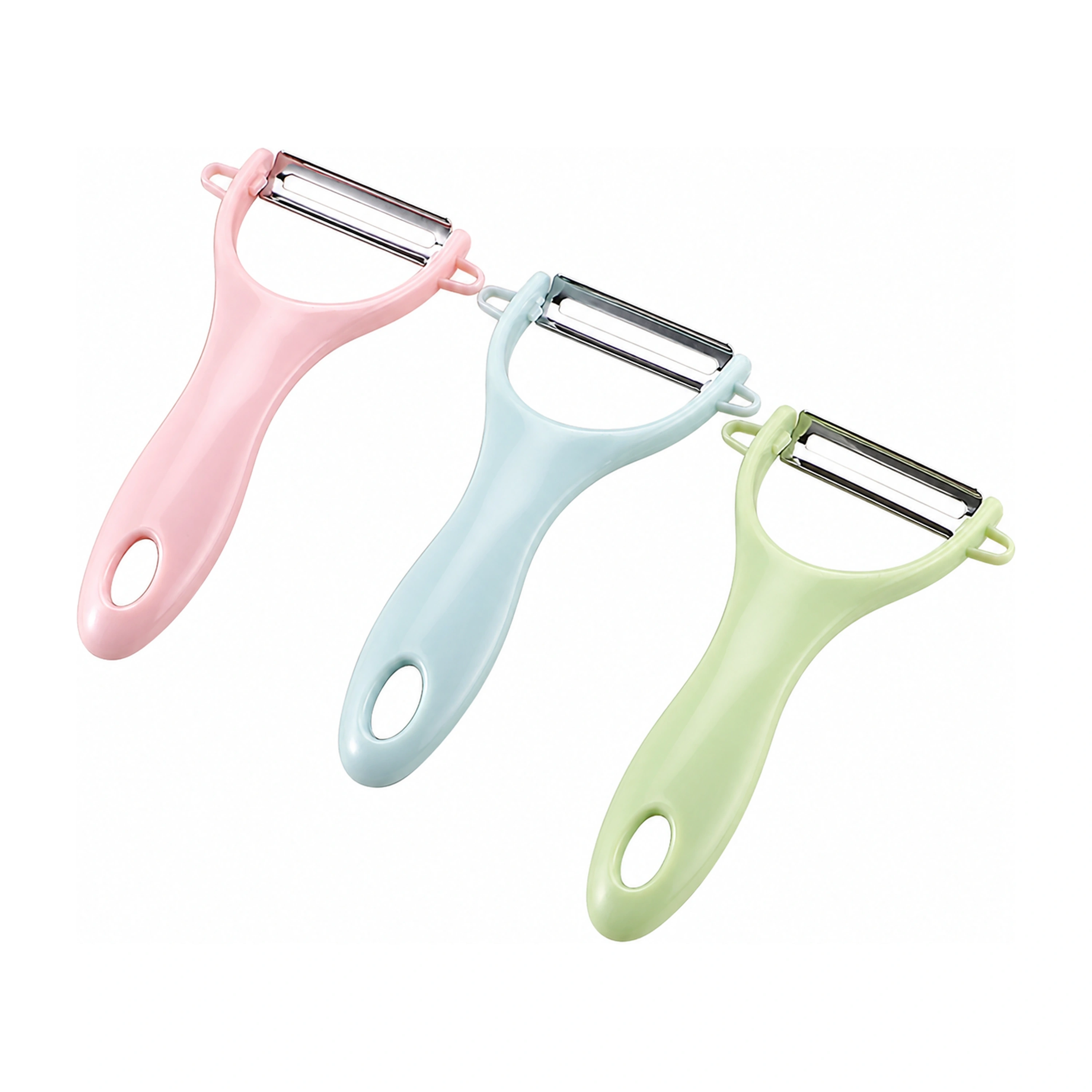 Pelador plástico+Hierro frutas verduras papas profesional 6.5*12.5cm