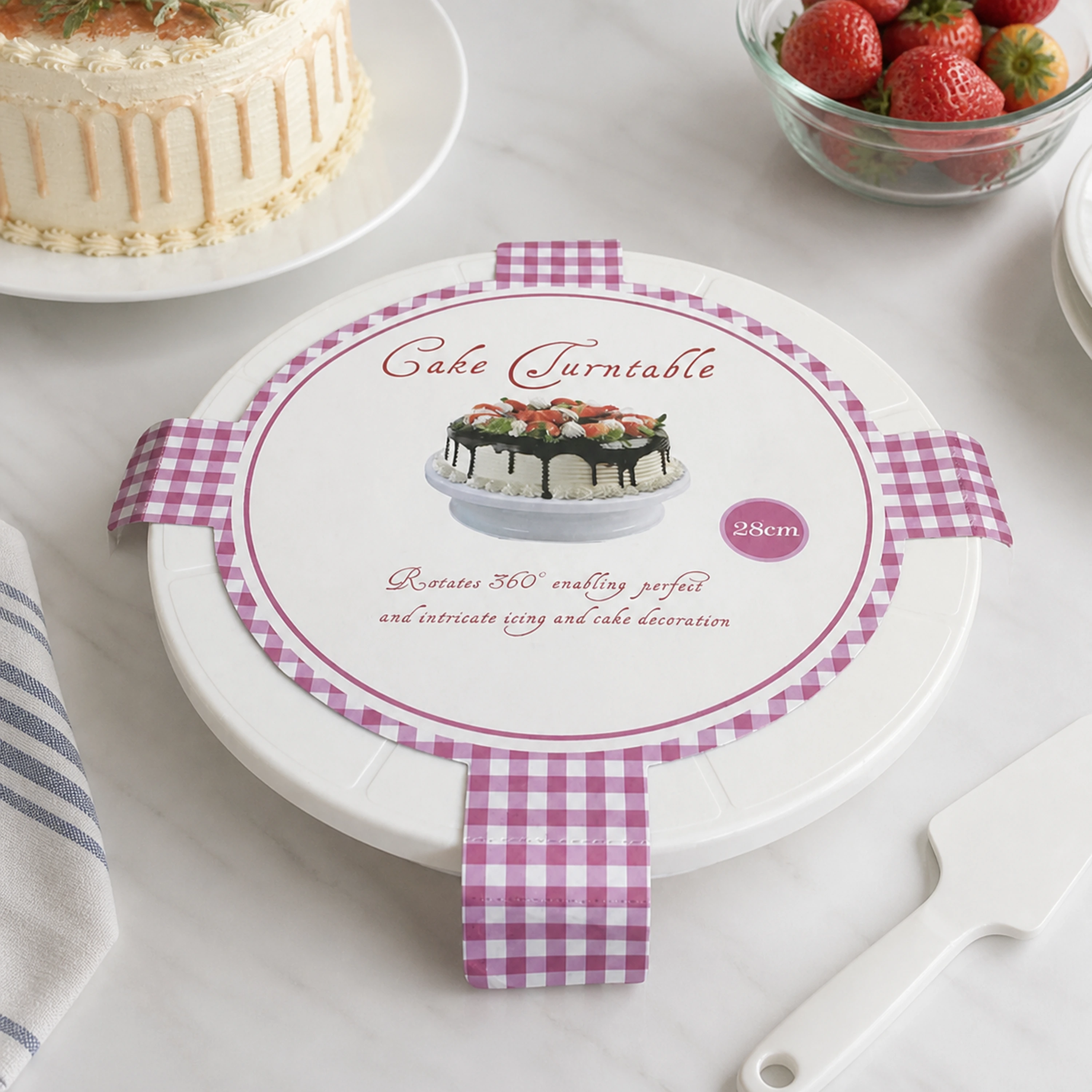 Base giratoria repostería plástico decoración pasteles rotativa