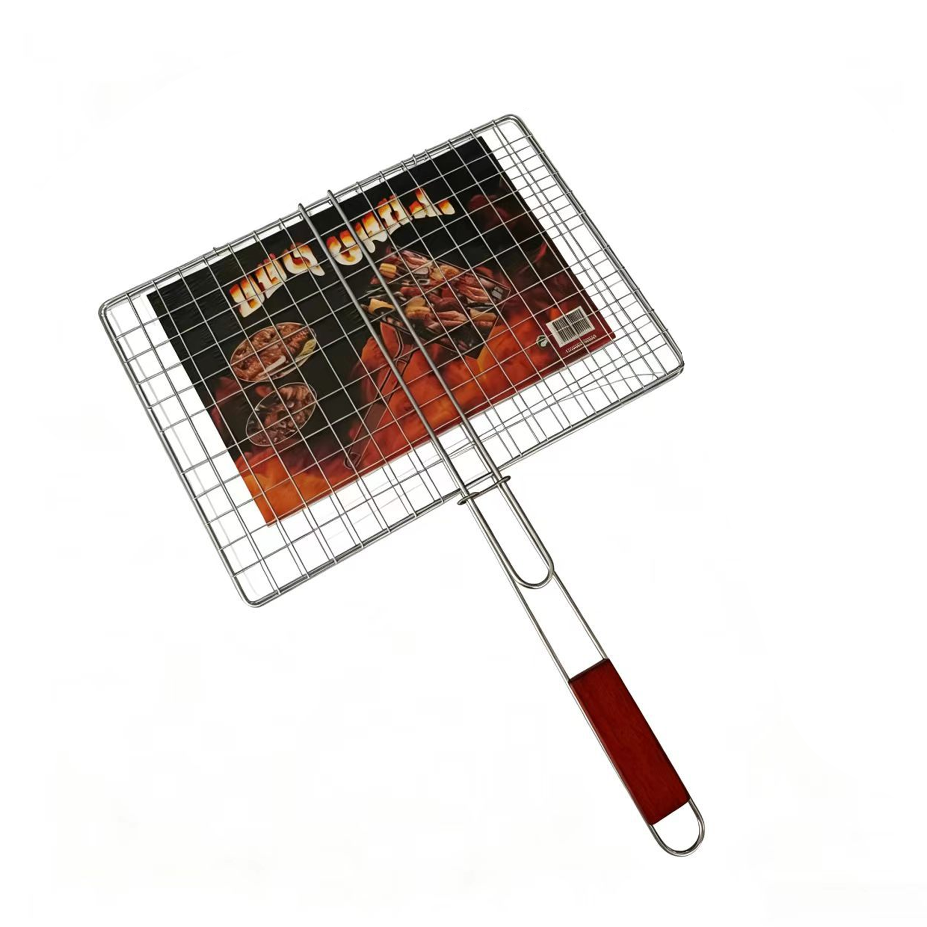 Rejilla para Barbacoa con Mango de Hierro para Aire Libre
