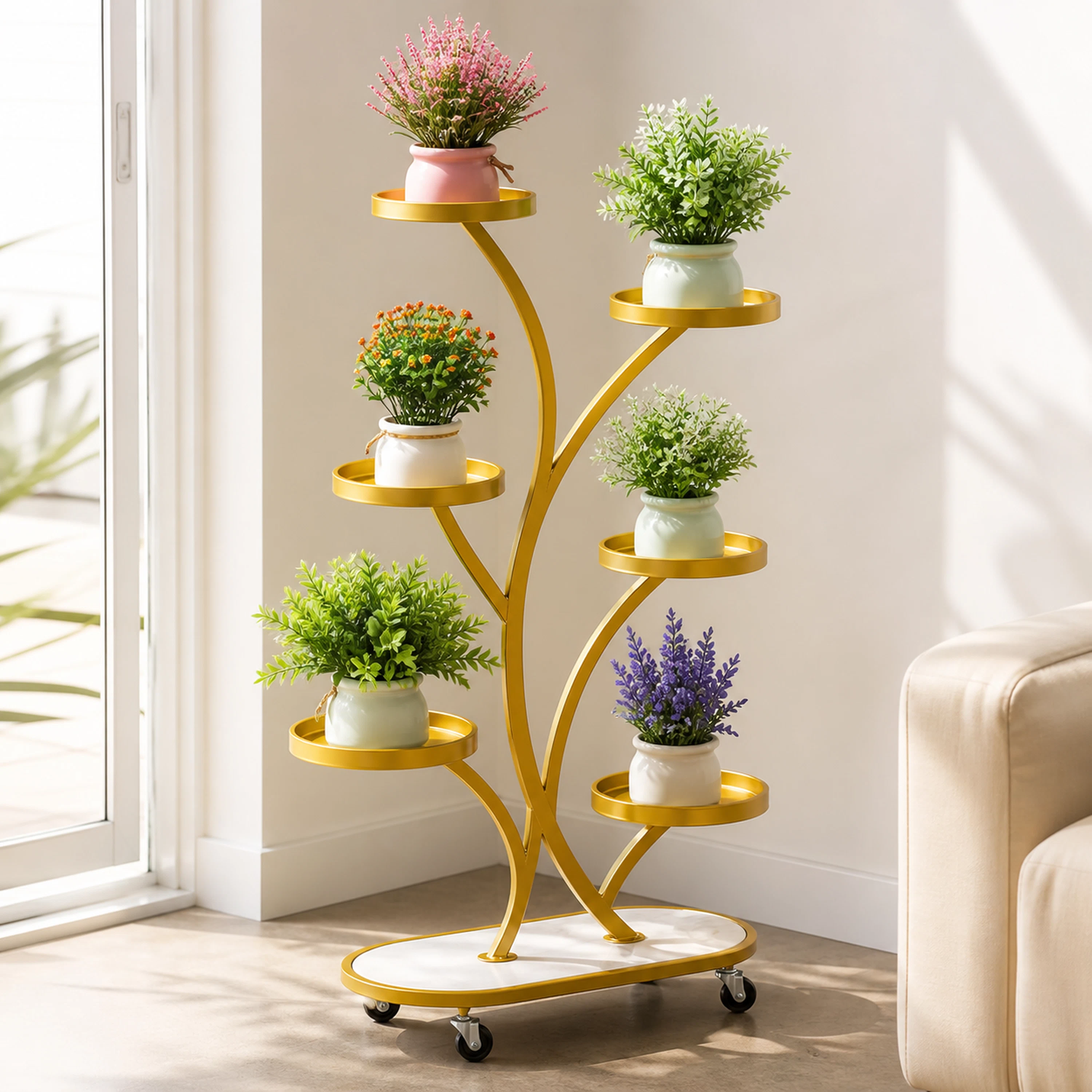 Soporte para Plantas 50*25*98cm de Hierro Surtido image 1