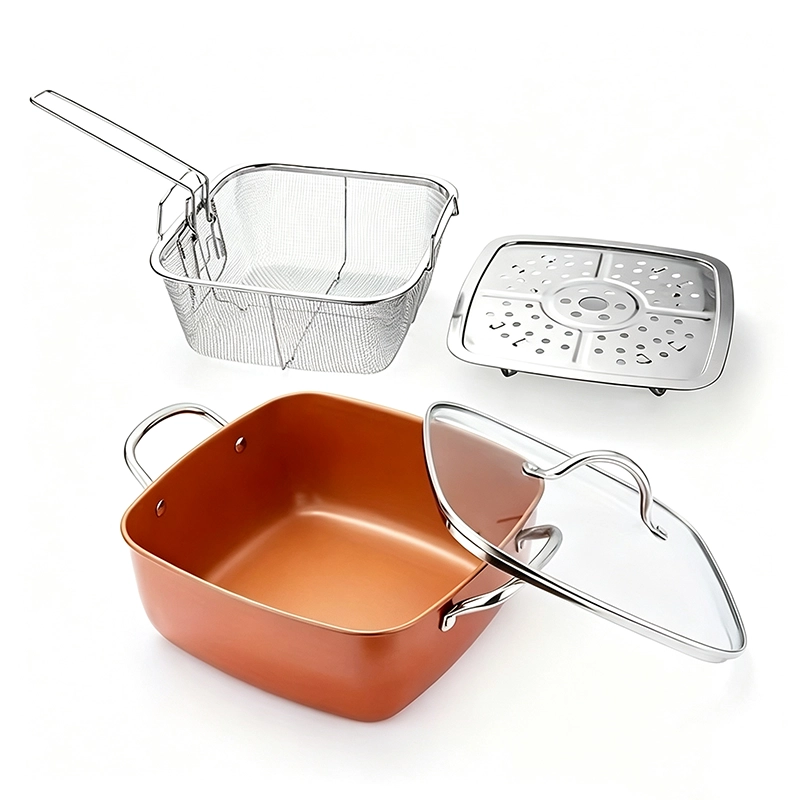 Sartén Antiadherente para Preparar Alimentos de Aluminio en Set