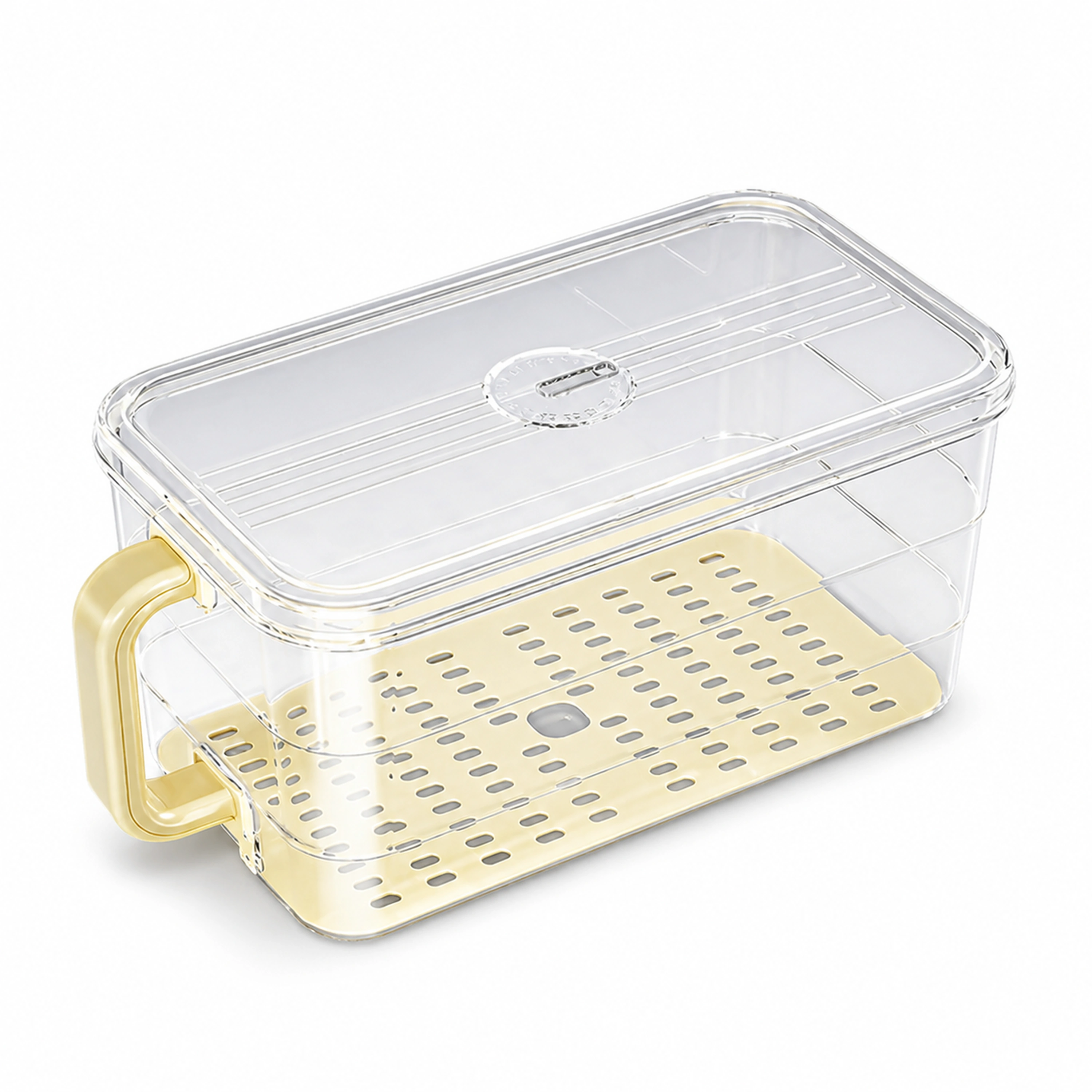 Organizador de nevera 28.5*14.5*13.5cm Plástico Beige
