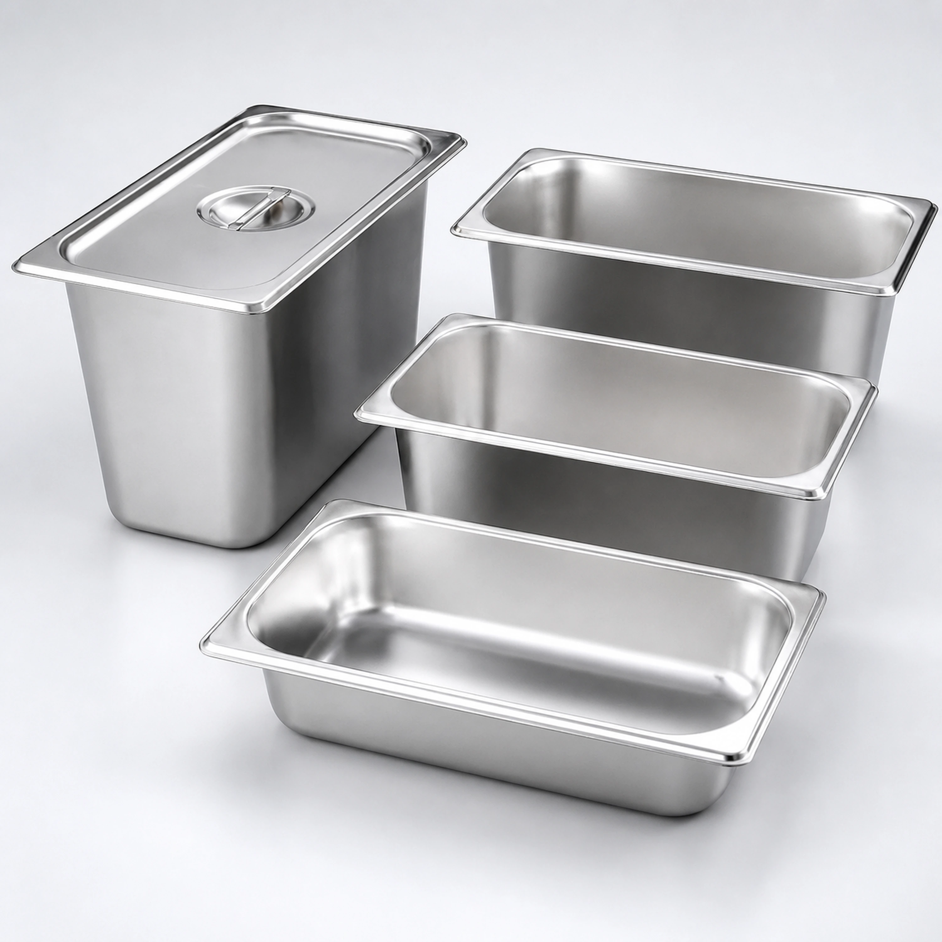 Contenedor gastronorm acero inoxidable con tapa buffet image 1