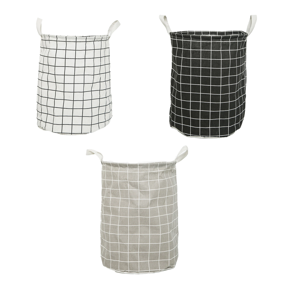 Cesto de ropa sucia 35×45 cm de poliéster para baño image 2