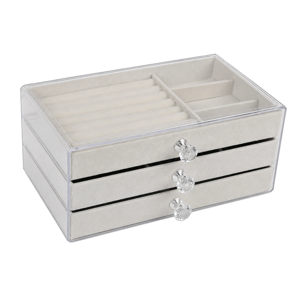 Caja de almacenamiento para joyas 23.5×13.5×11 cm de pu para maquillaje image 2