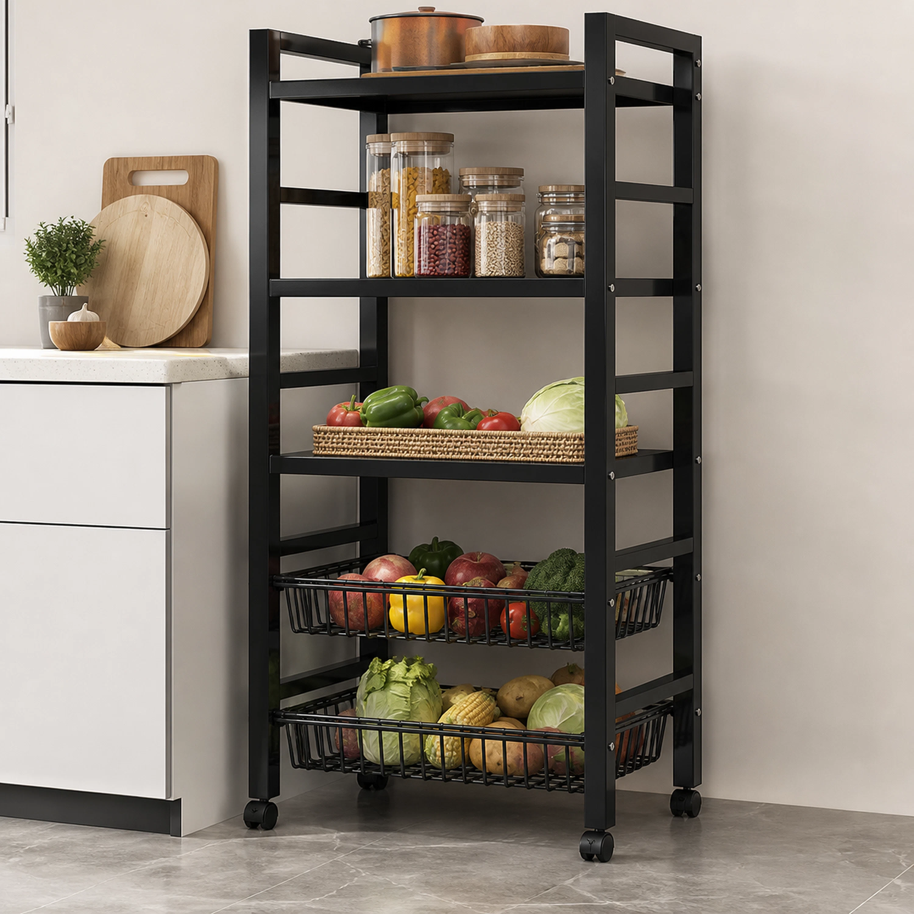 Organizador de Cocina 50*32*125cm de Acero