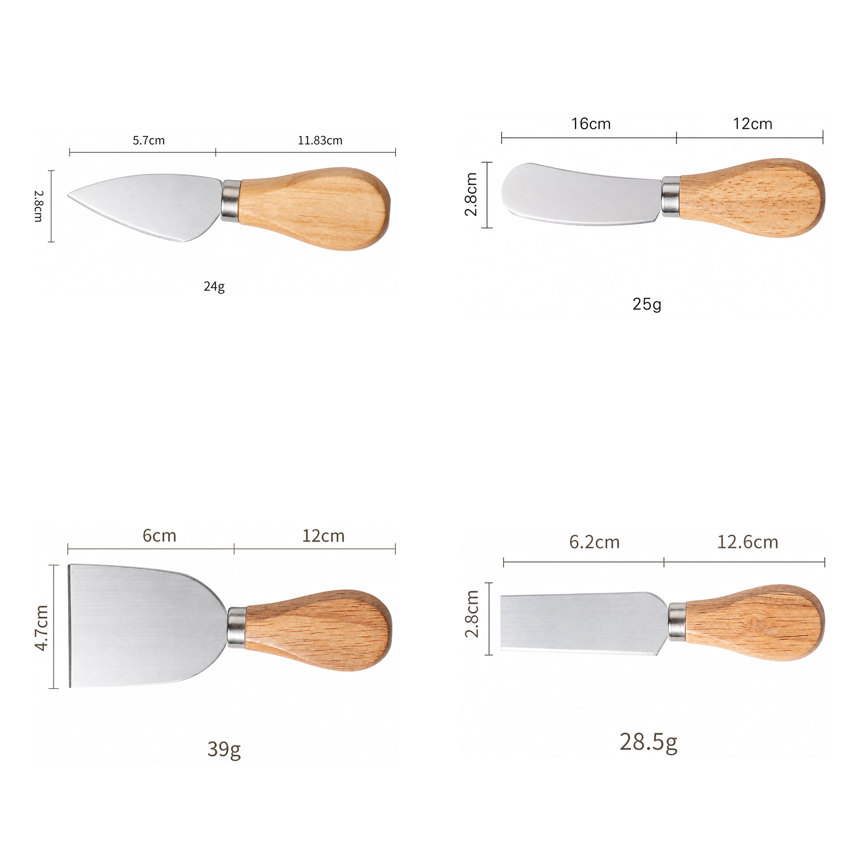 Set de Herramientas de Cocina para Comedor de Roble y Acero